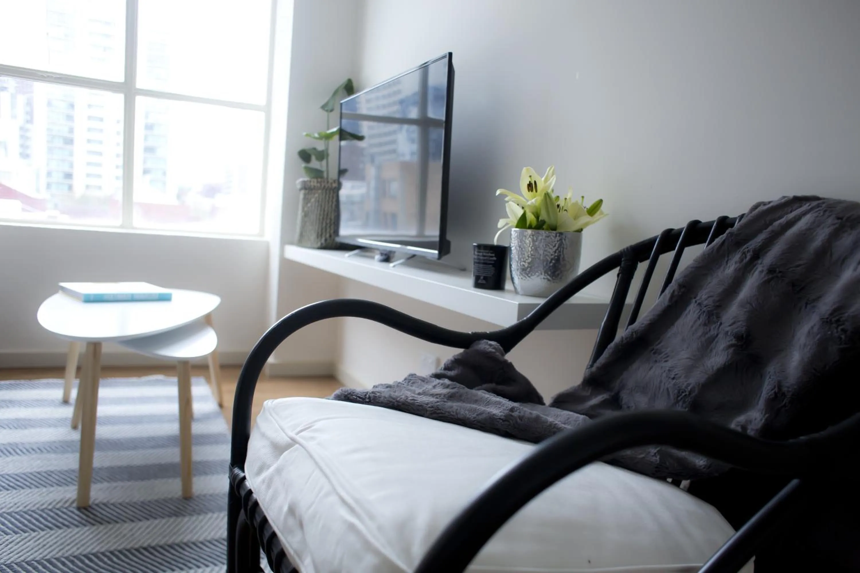 Living room in The Town Apartments