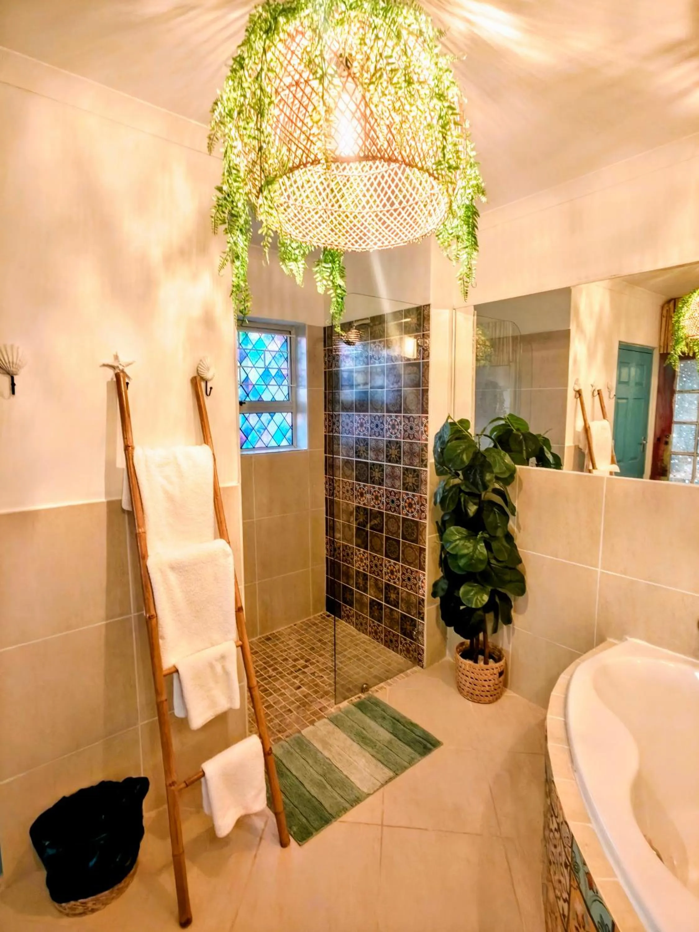 Shower in African Groove Camps Bay