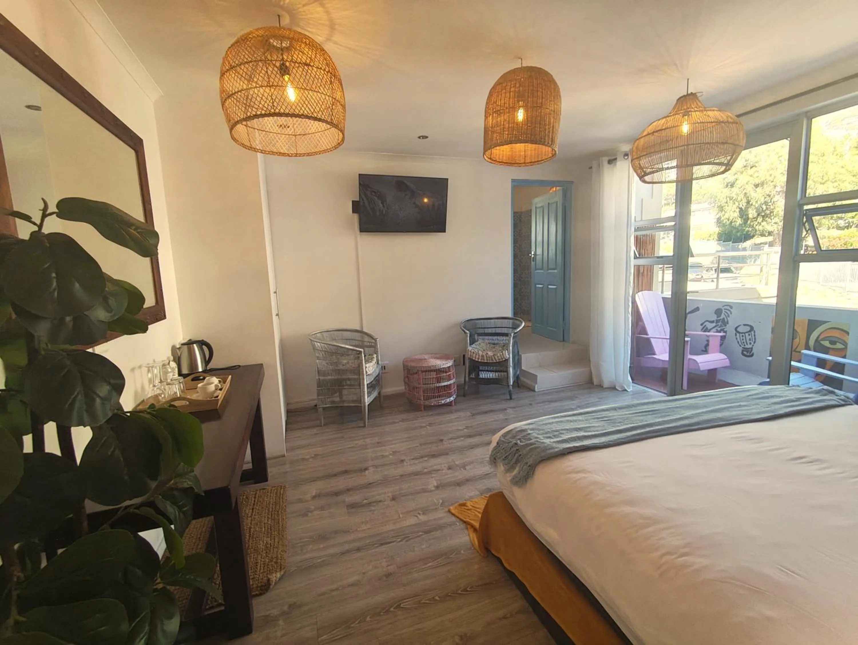 Bed in African Groove Camps Bay