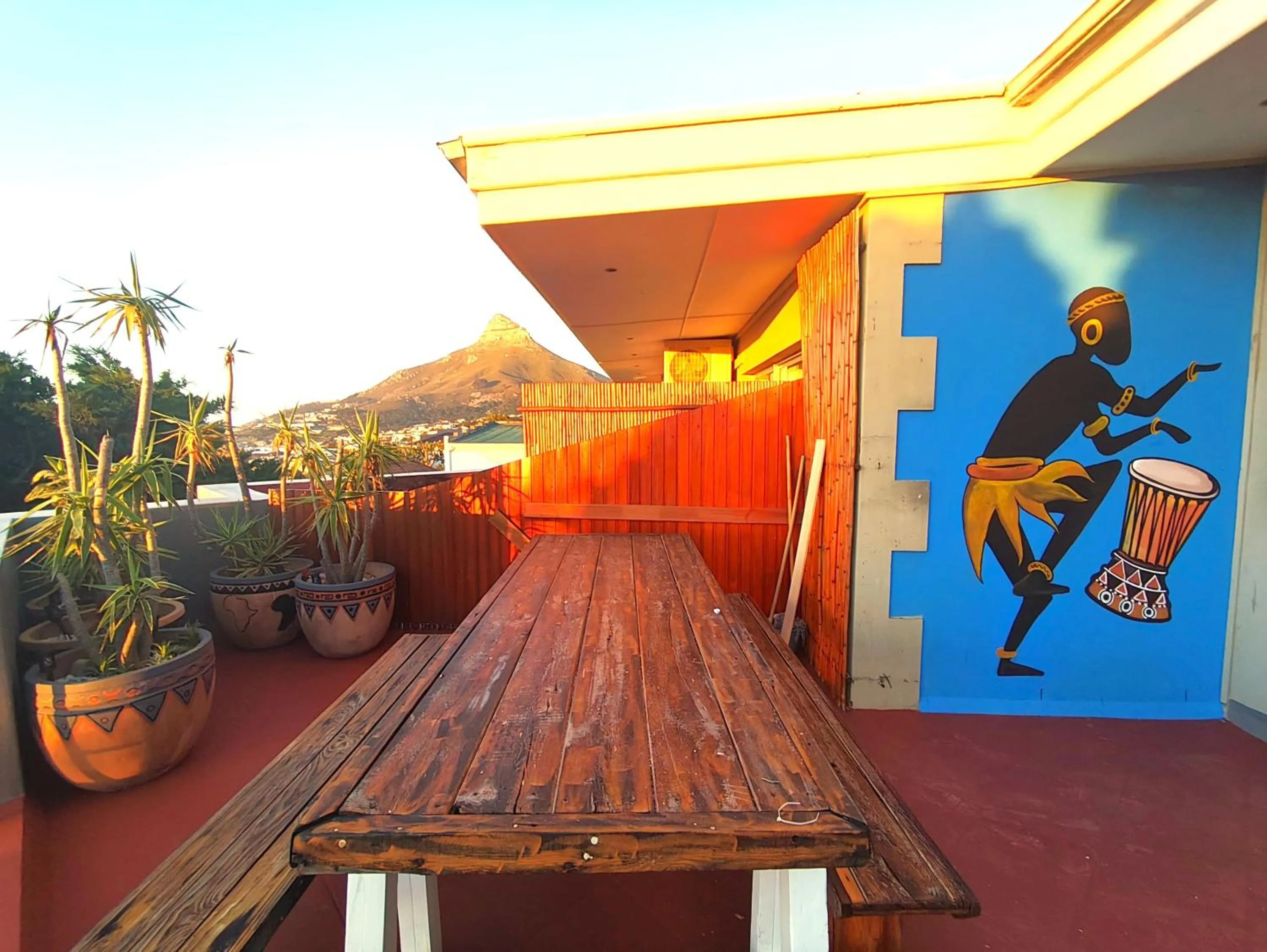 Patio in African Groove Camps Bay