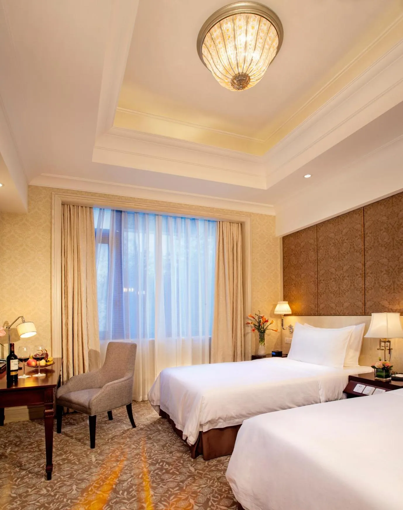 Bed in Carp Islet Resort Fuzhou