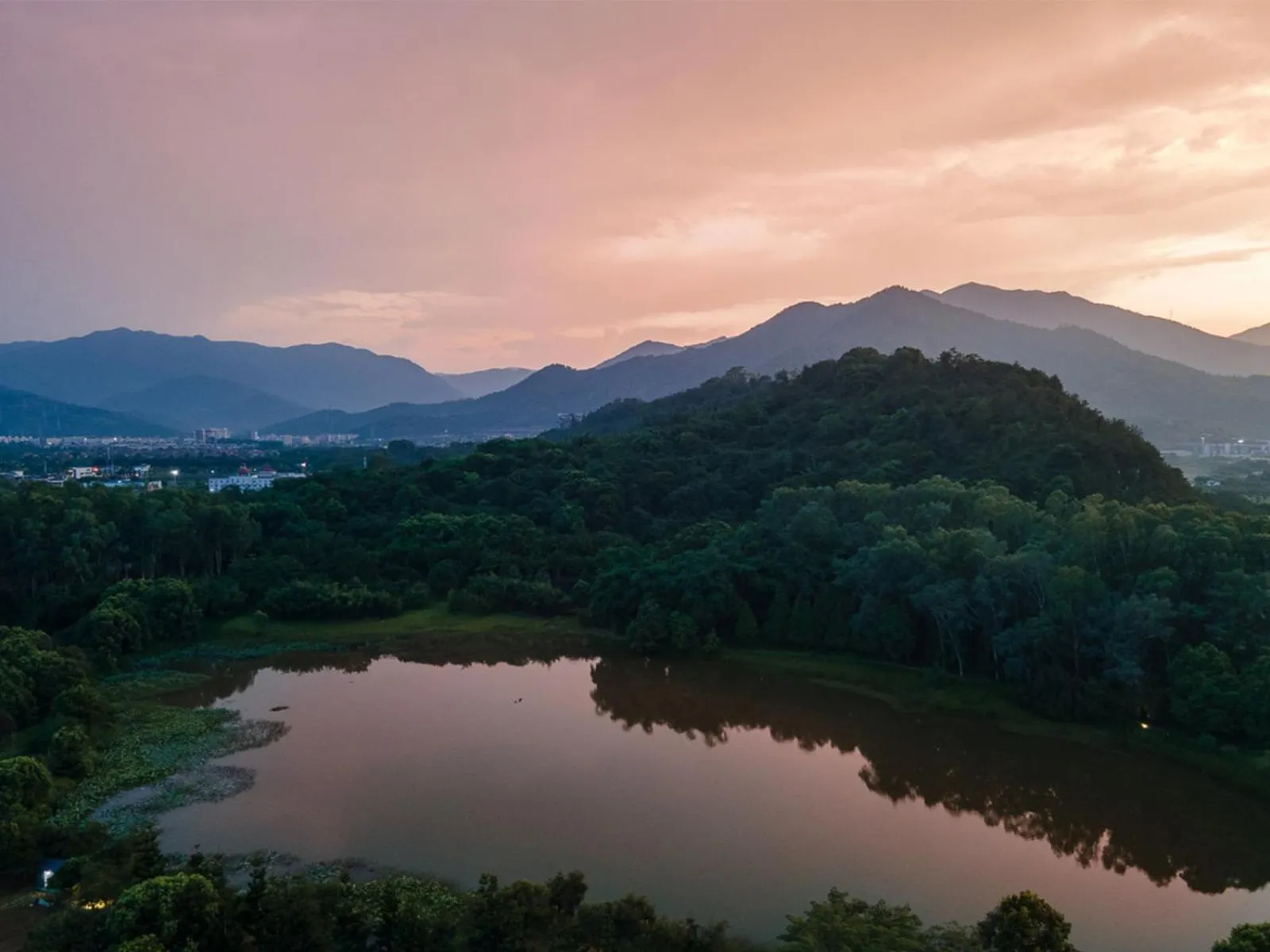 Bird's eye view in Carp Islet Resort Fuzhou