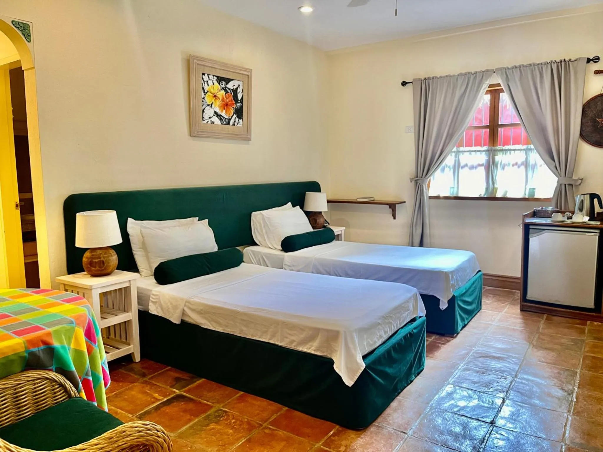 Bed in Coco Grove Beach Resort, Siquijor Island