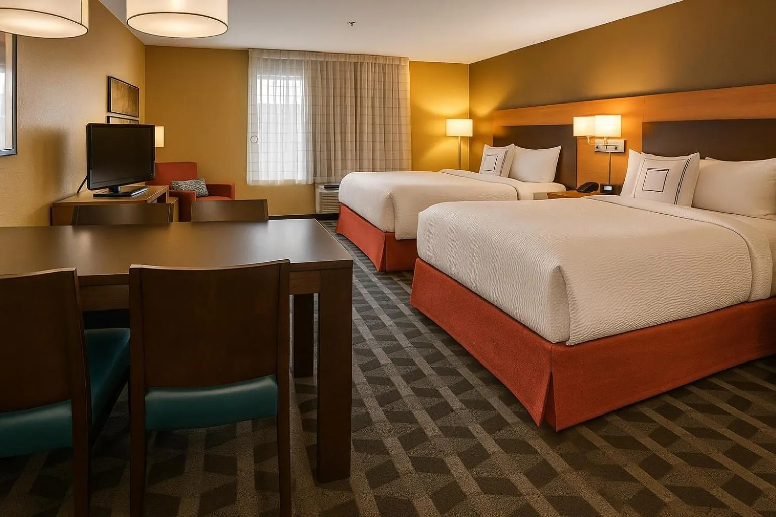 Bed in TownePlace Suites by Marriott Hattiesburg