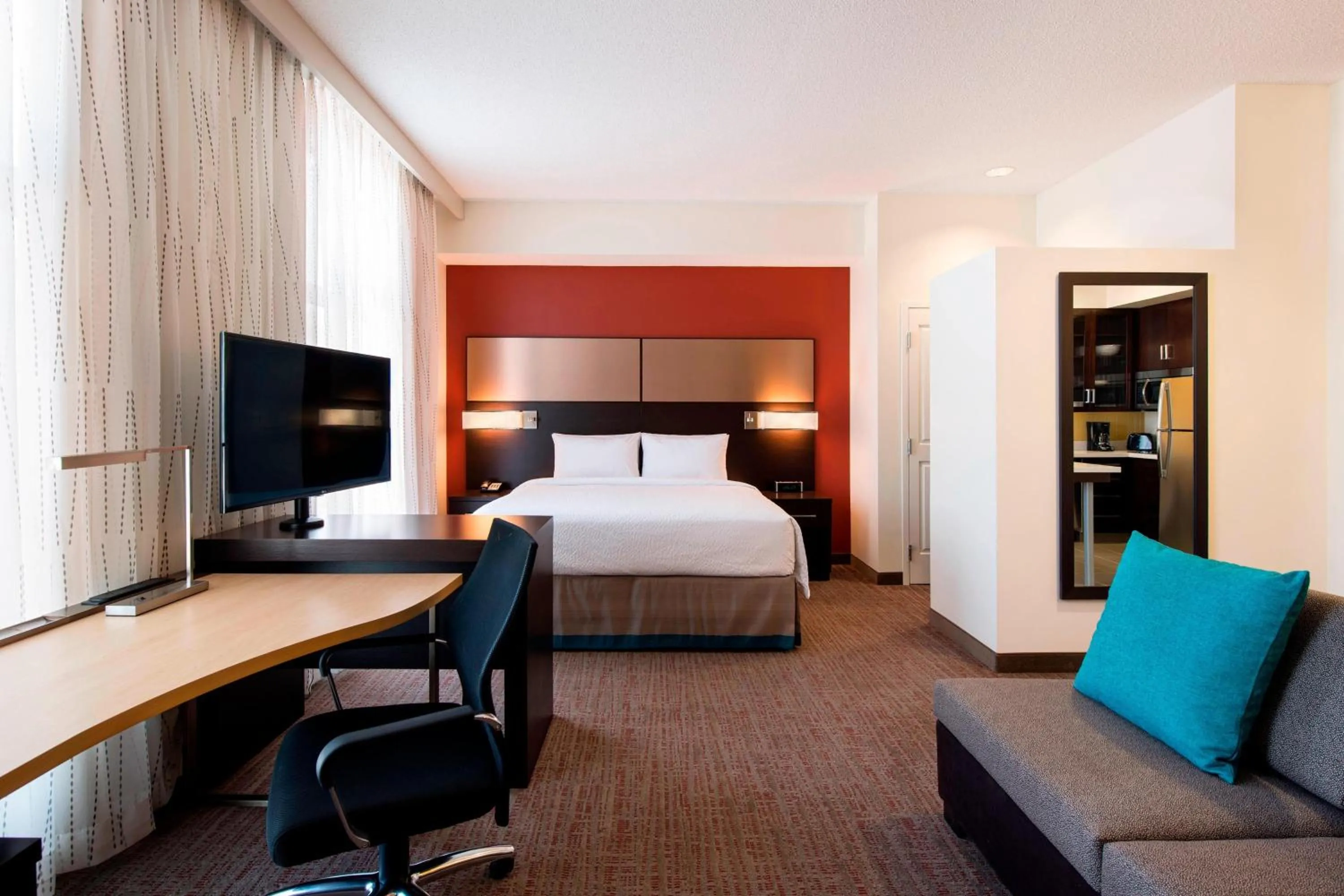 Living room, Bed in Residence Inn by Marriott Calgary South