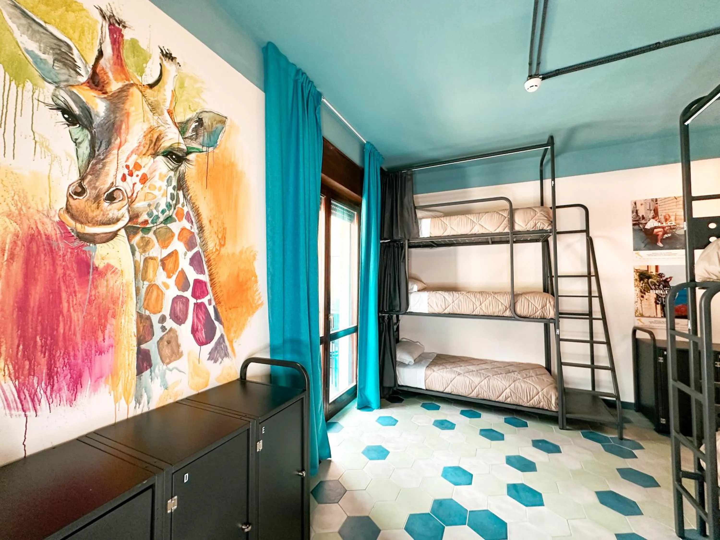 Decorative detail, Bed in Ostello Bello Milano Duomo