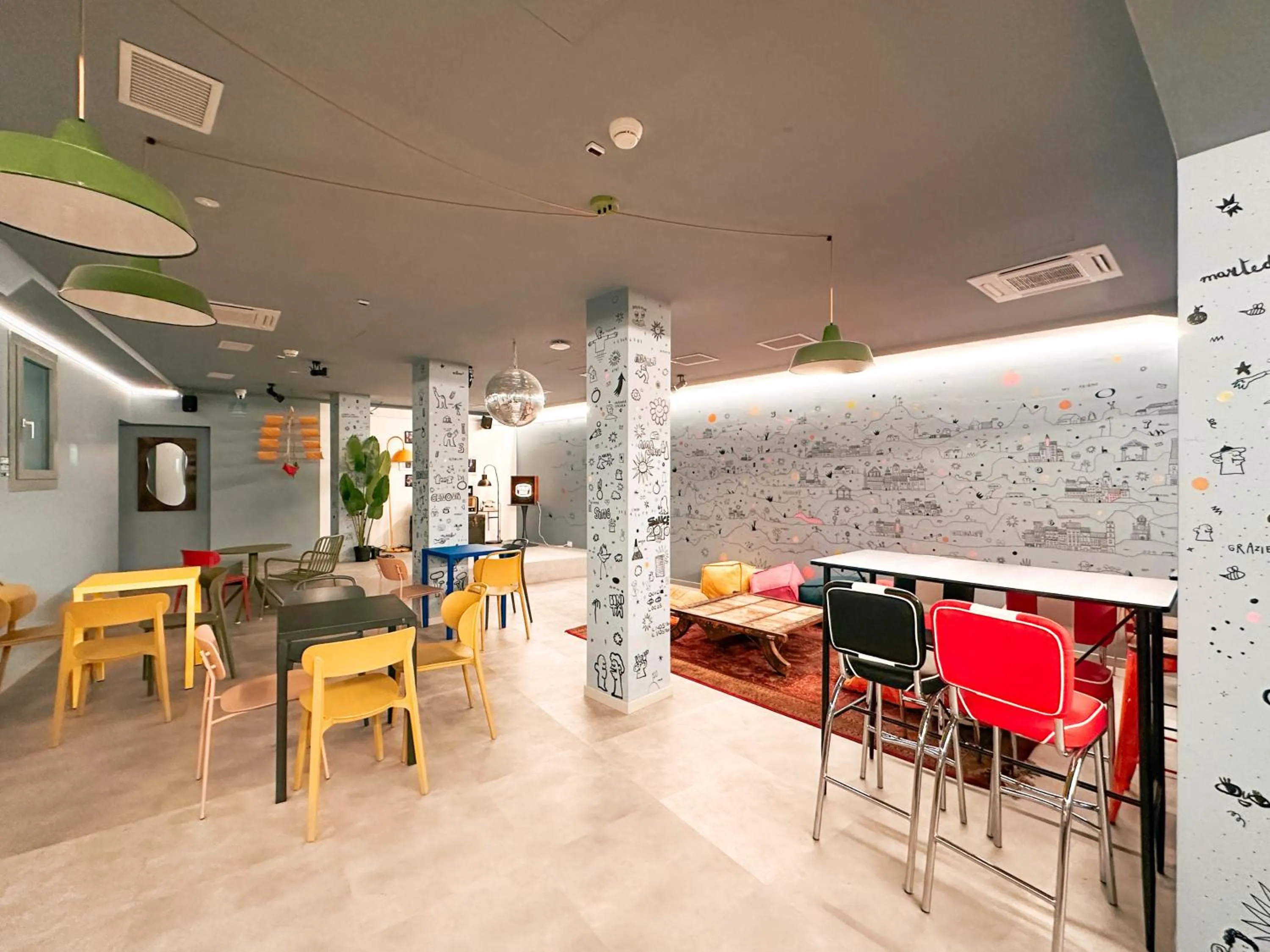 Living room in Ostello Bello Milano Duomo