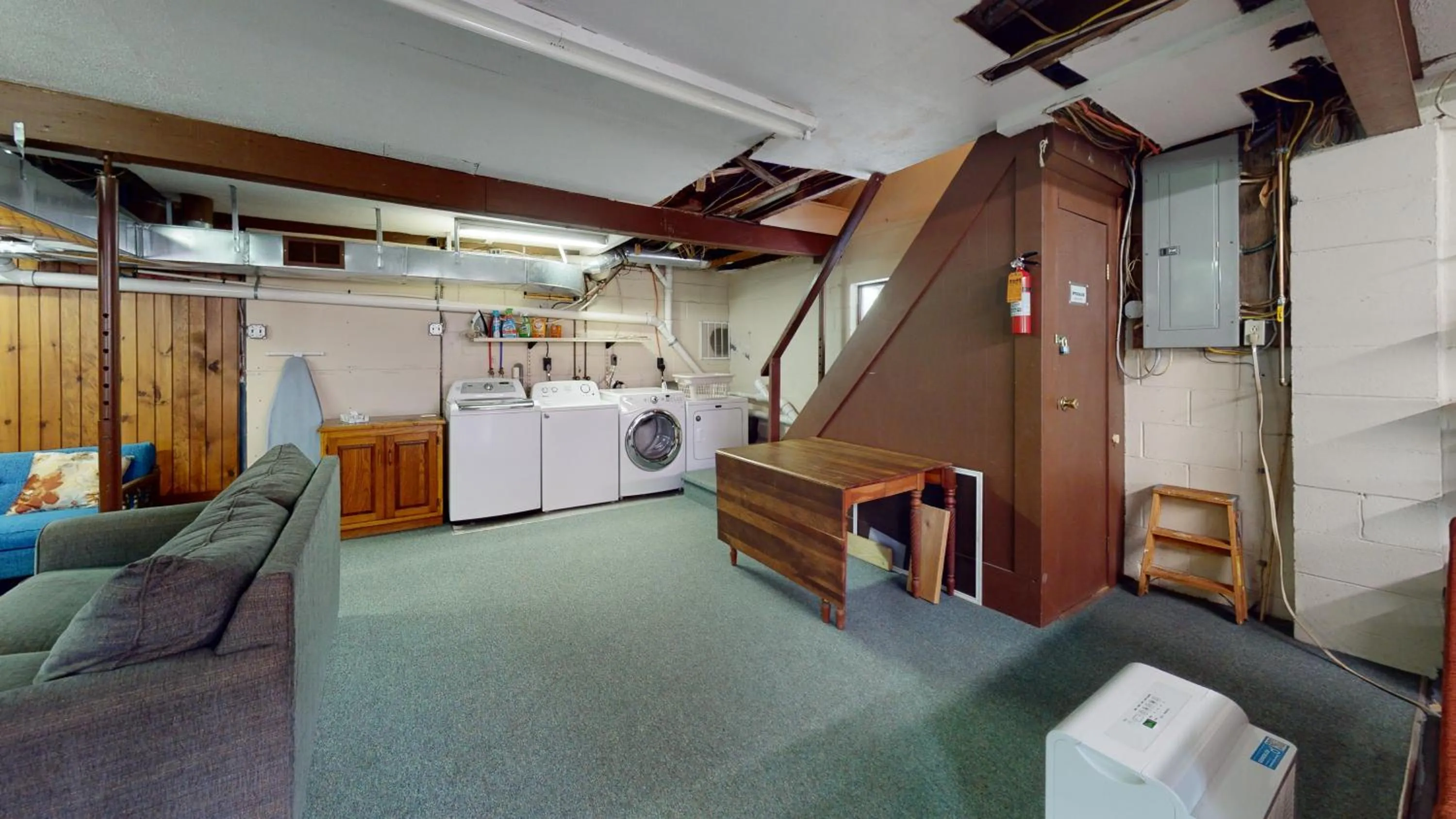 Living room in Rough Cut Lodge