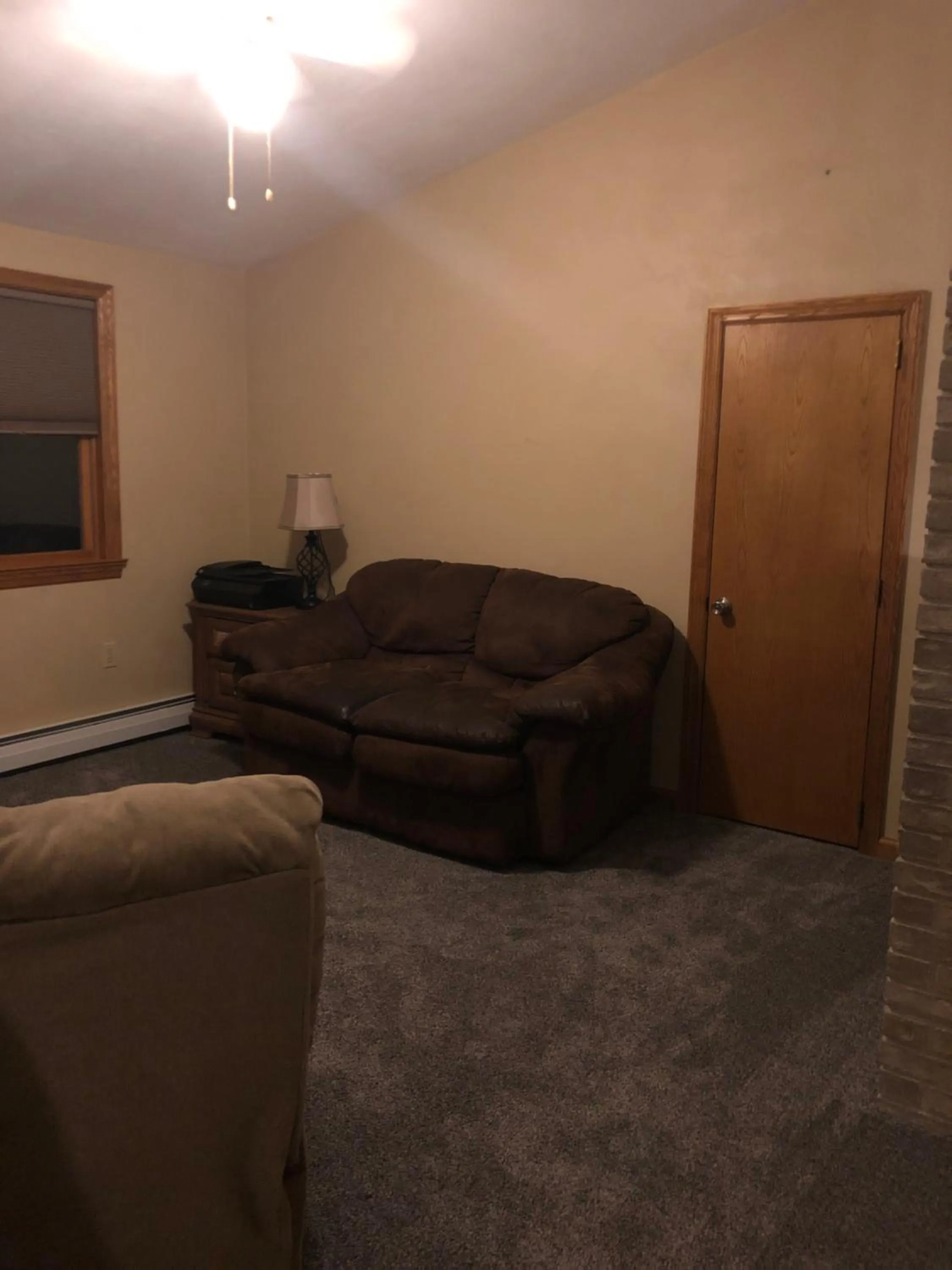 Seating area in Rough Cut Lodge