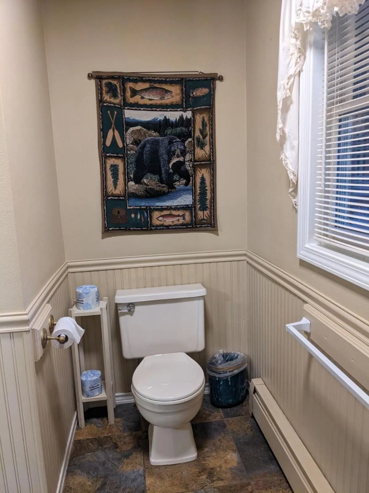 Toilet in Rough Cut Lodge