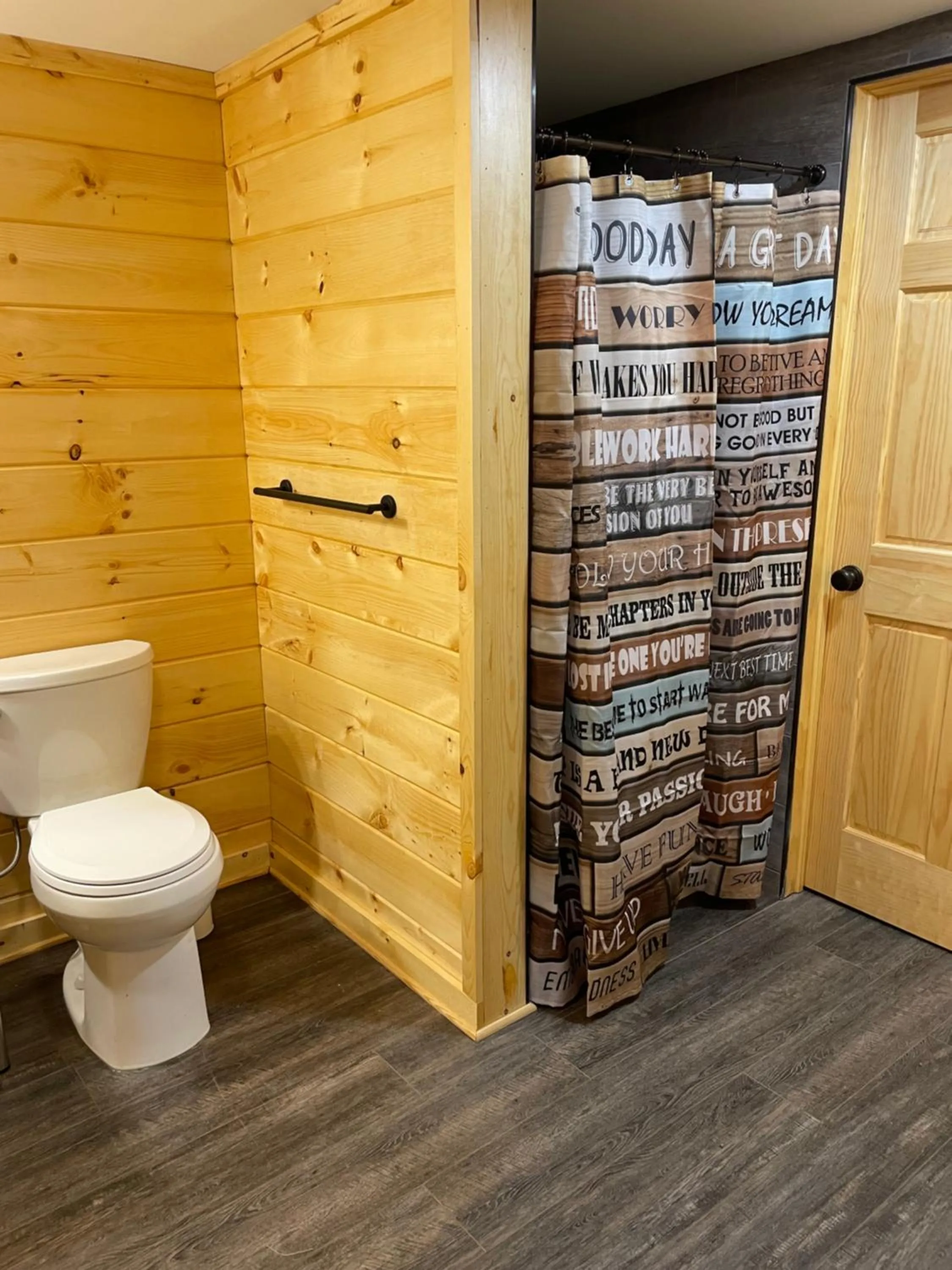Toilet in Rough Cut Lodge