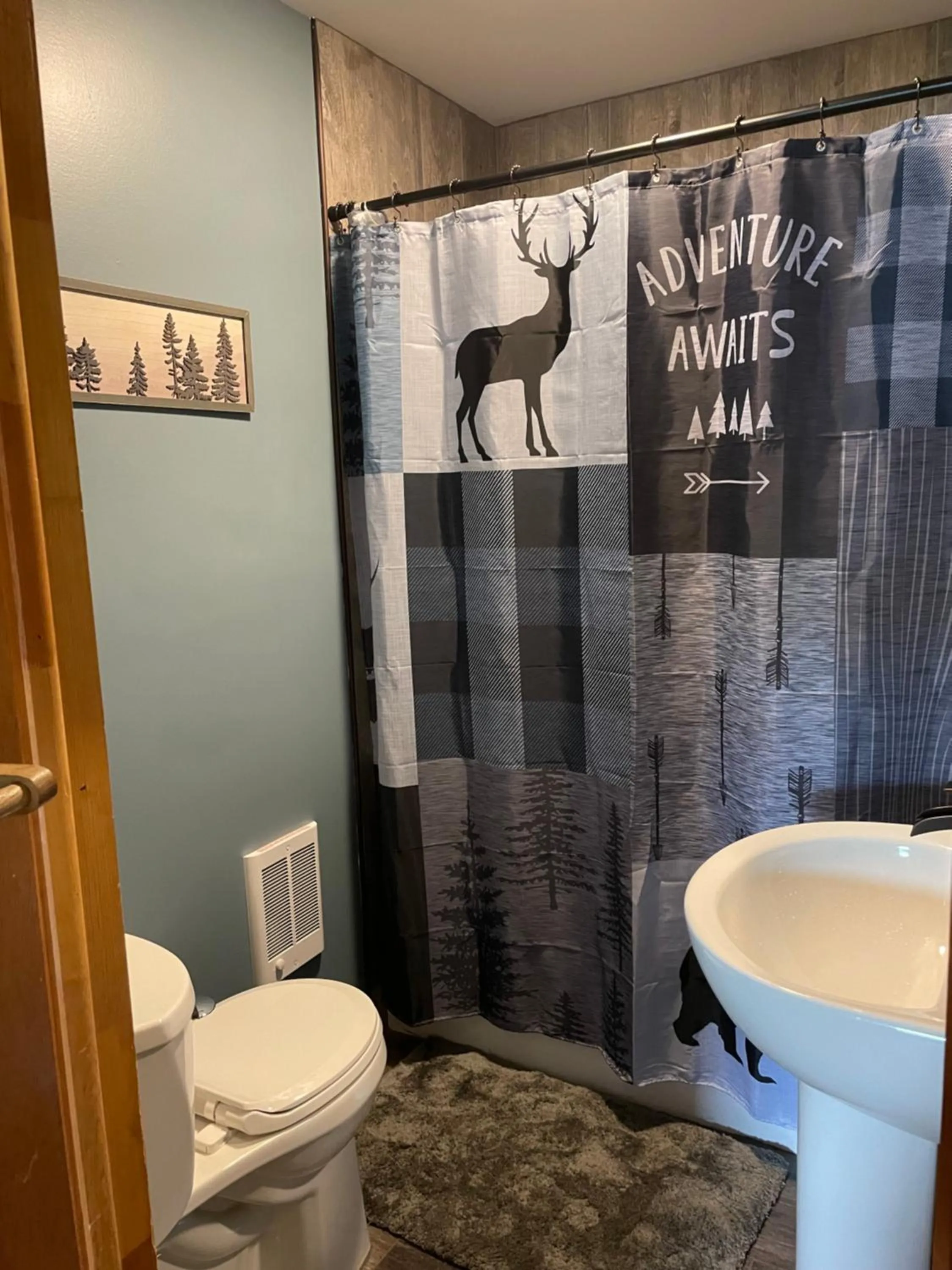 Shower in Rough Cut Lodge