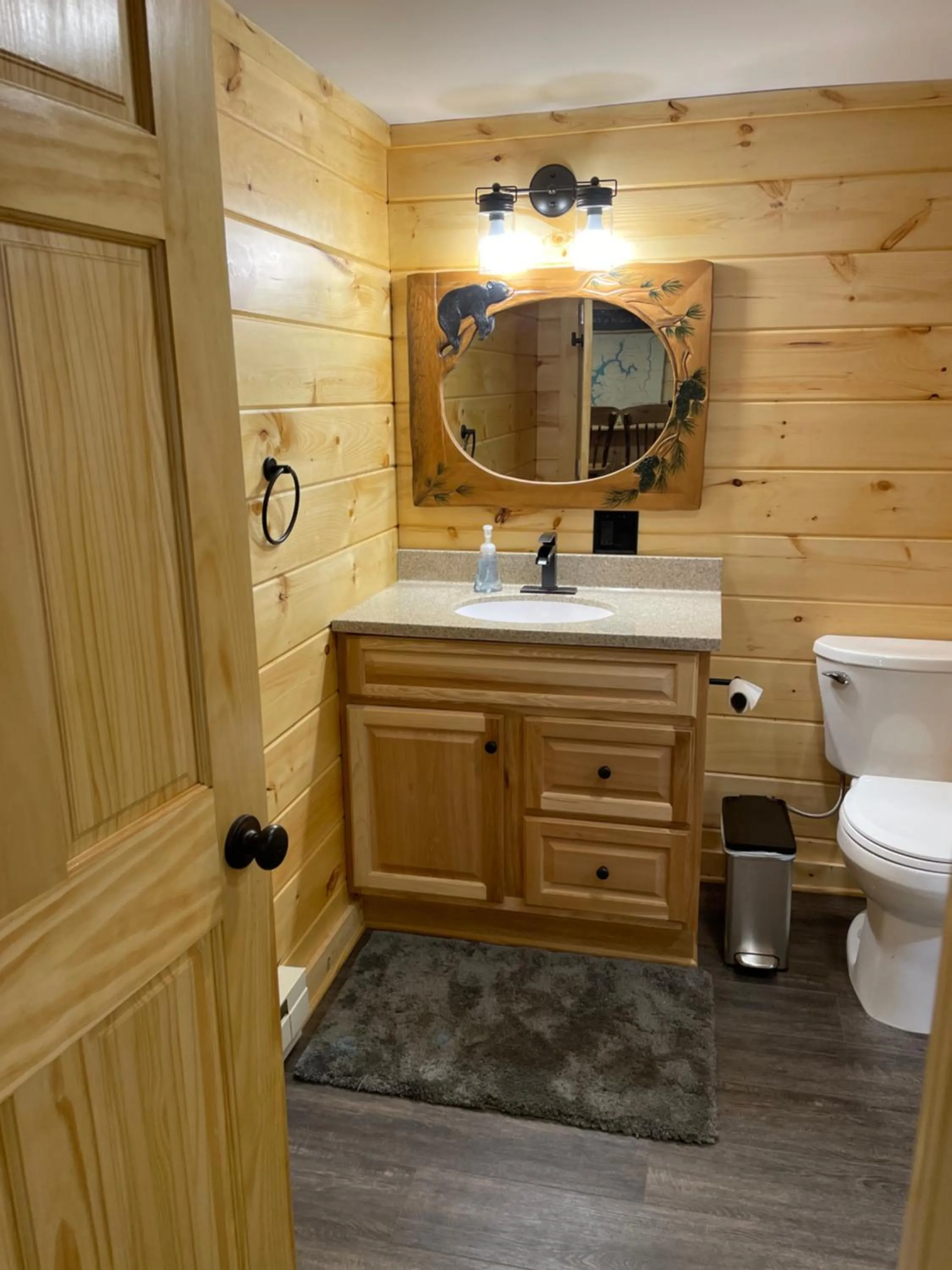 Shower in Rough Cut Lodge