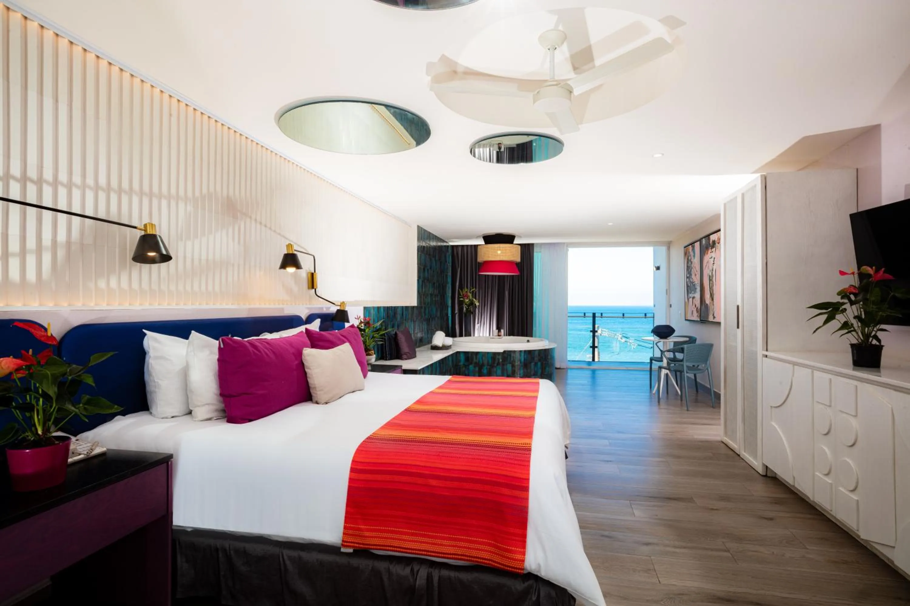 Bed in Almar Resort Luxury LGBT Experience by Mantamar Beach Club