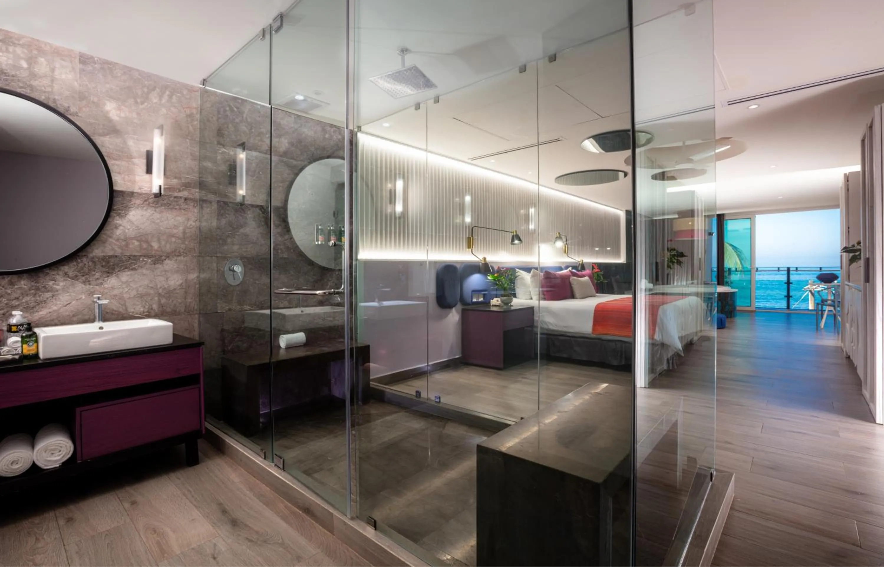 Shower, Bed in Almar Resort Luxury LGBT Experience by Mantamar Beach Club