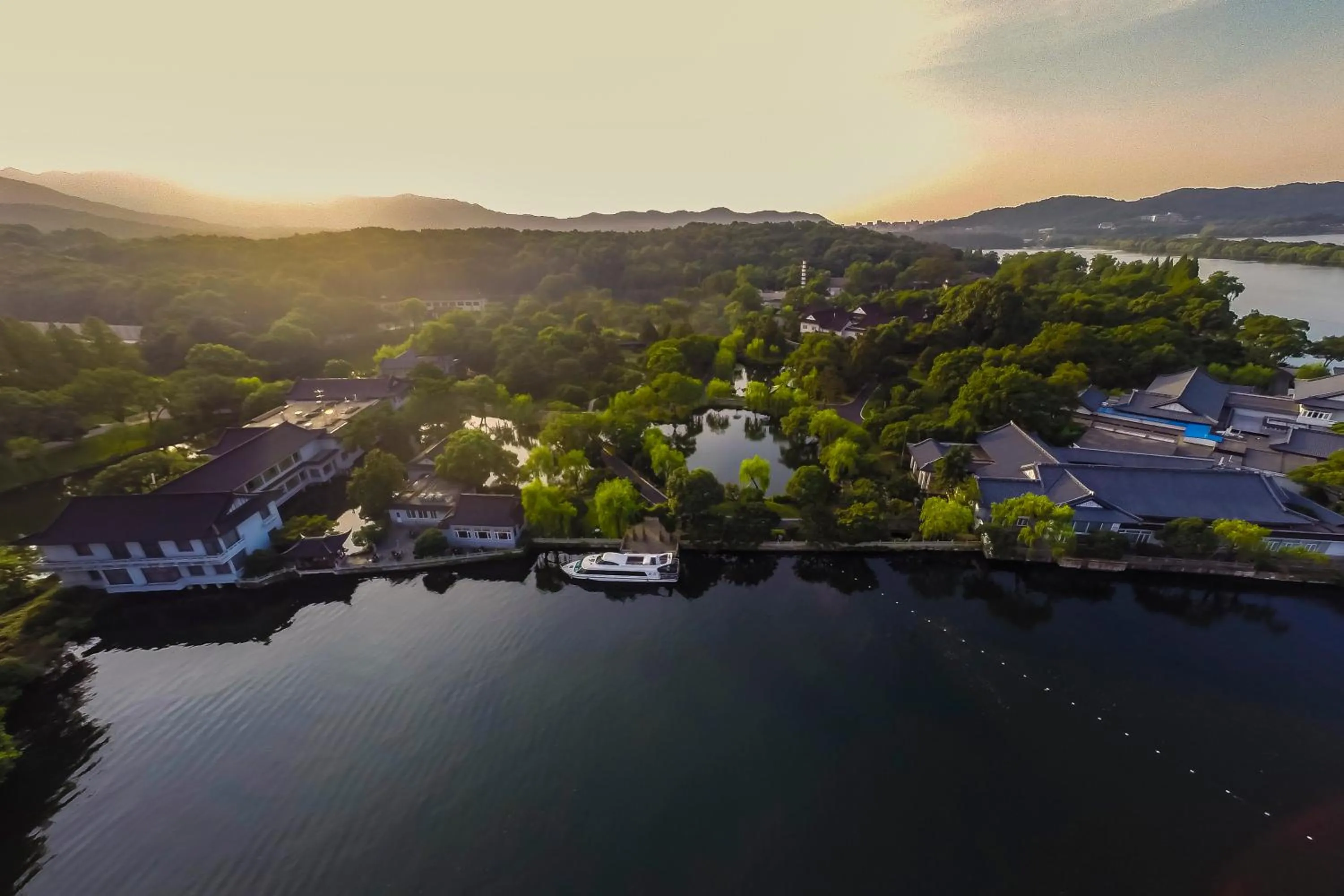 Bird's eye view in West Lake State Guest House