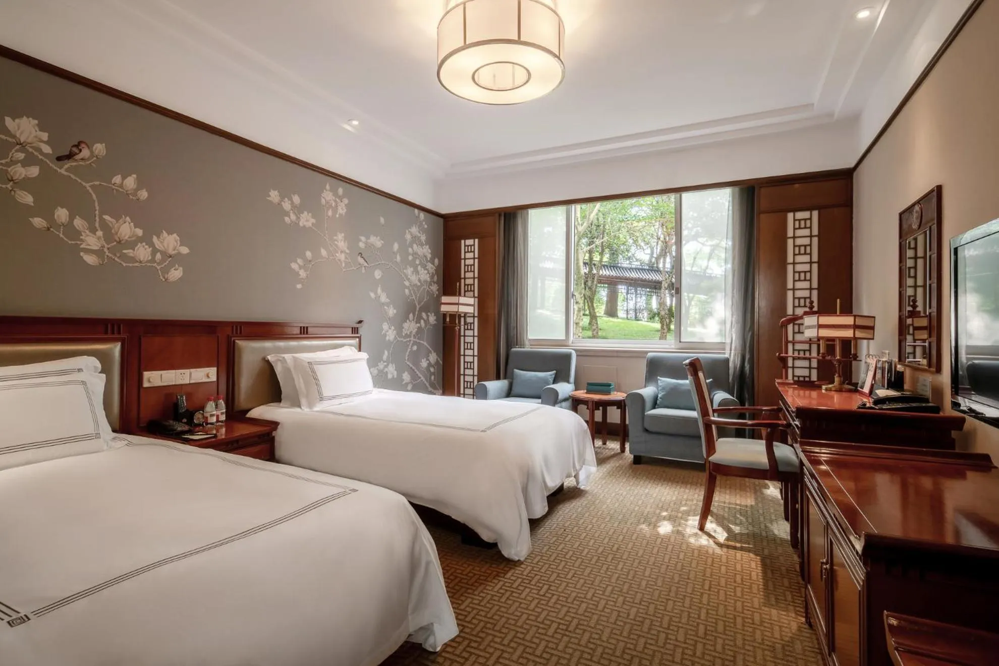 Photo of the whole room, Bed in West Lake State Guest House