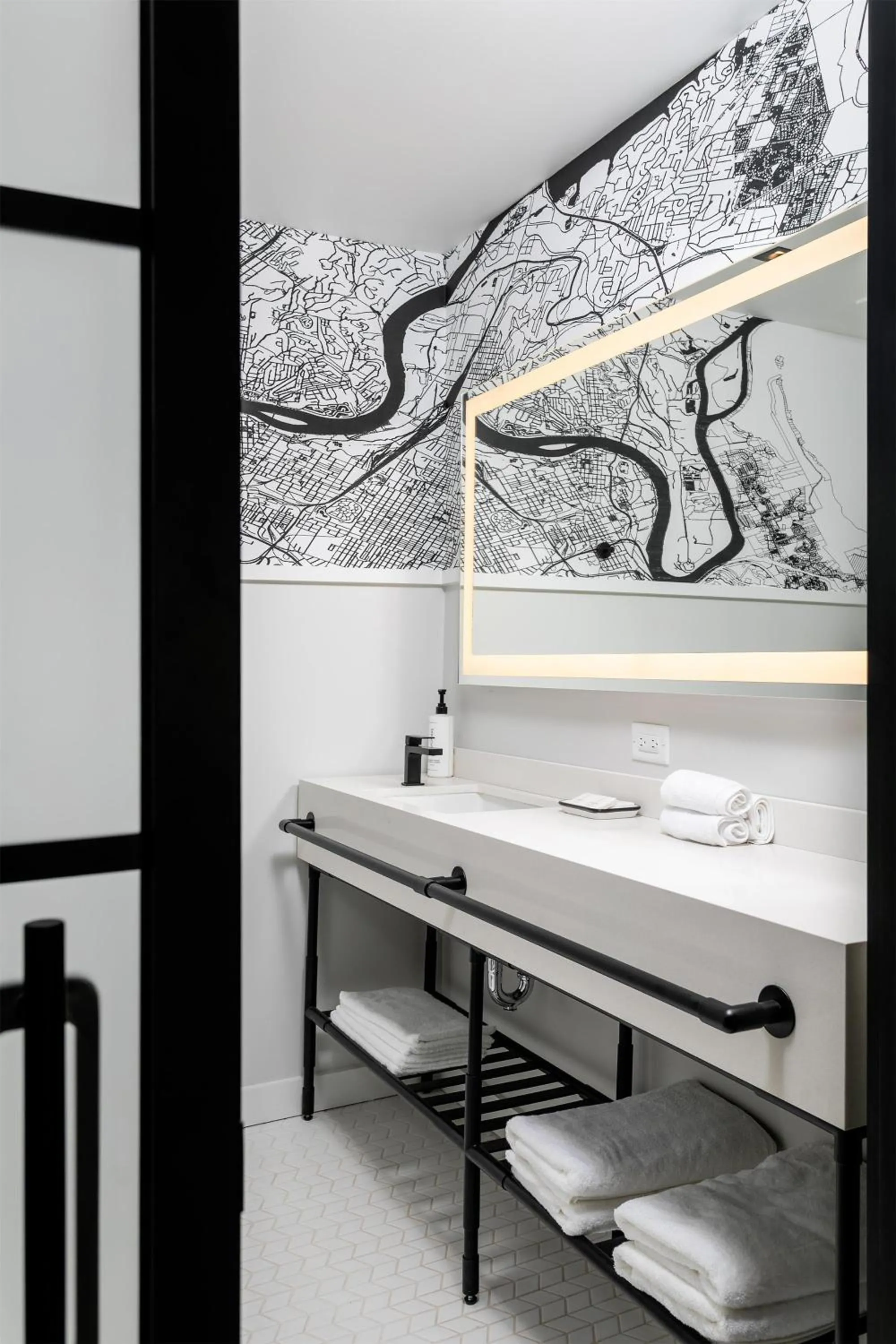 Bathroom, Bed in Caption By Hyatt Chattanooga Downtown