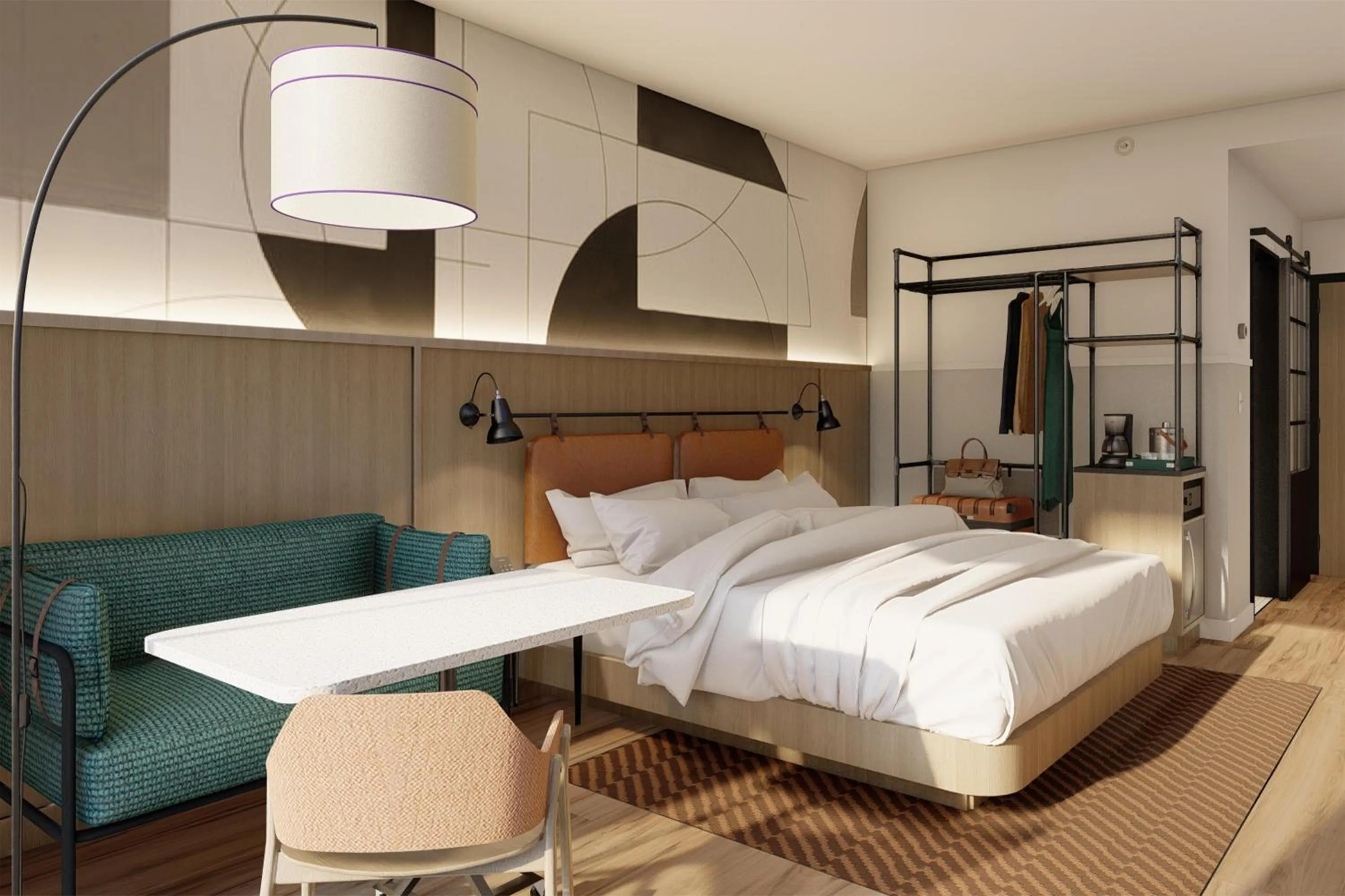 Bedroom, Bed in Caption By Hyatt Chattanooga Downtown