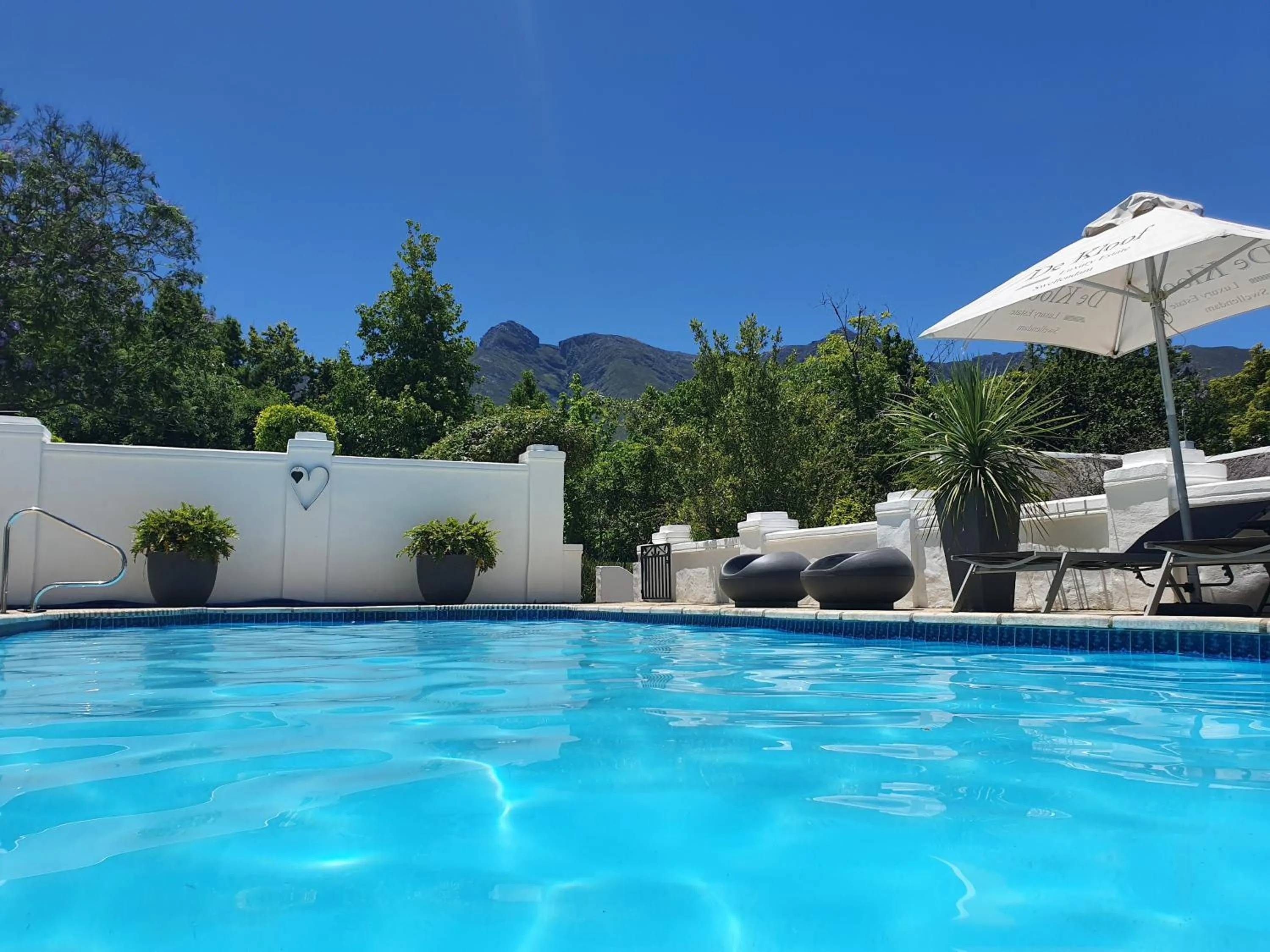 Swimming pool in De Kloof Heritage Estate and Wellness