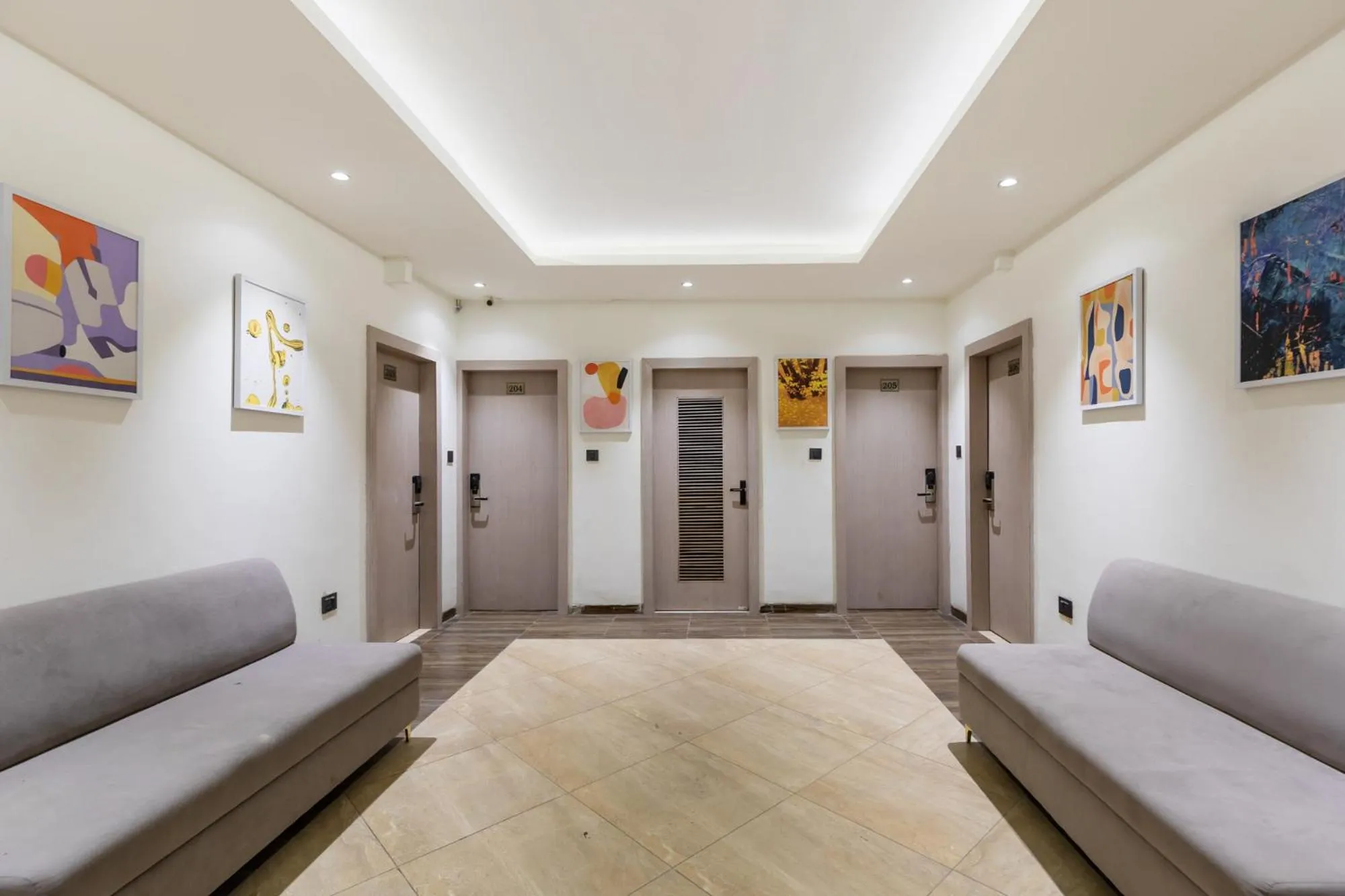 Lobby or reception in FabHotel Prime The Oasis