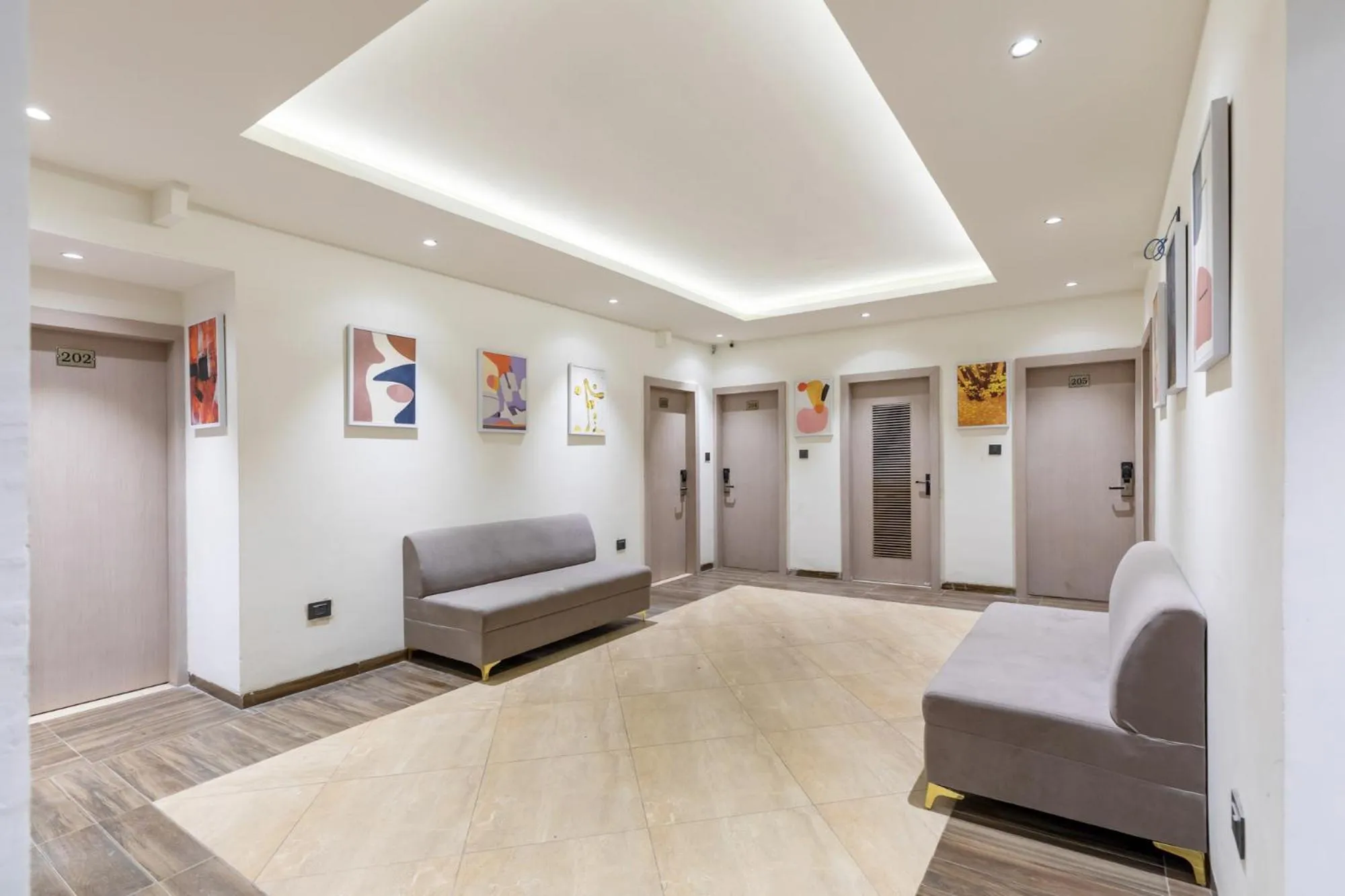 Lobby or reception in FabHotel Prime The Oasis