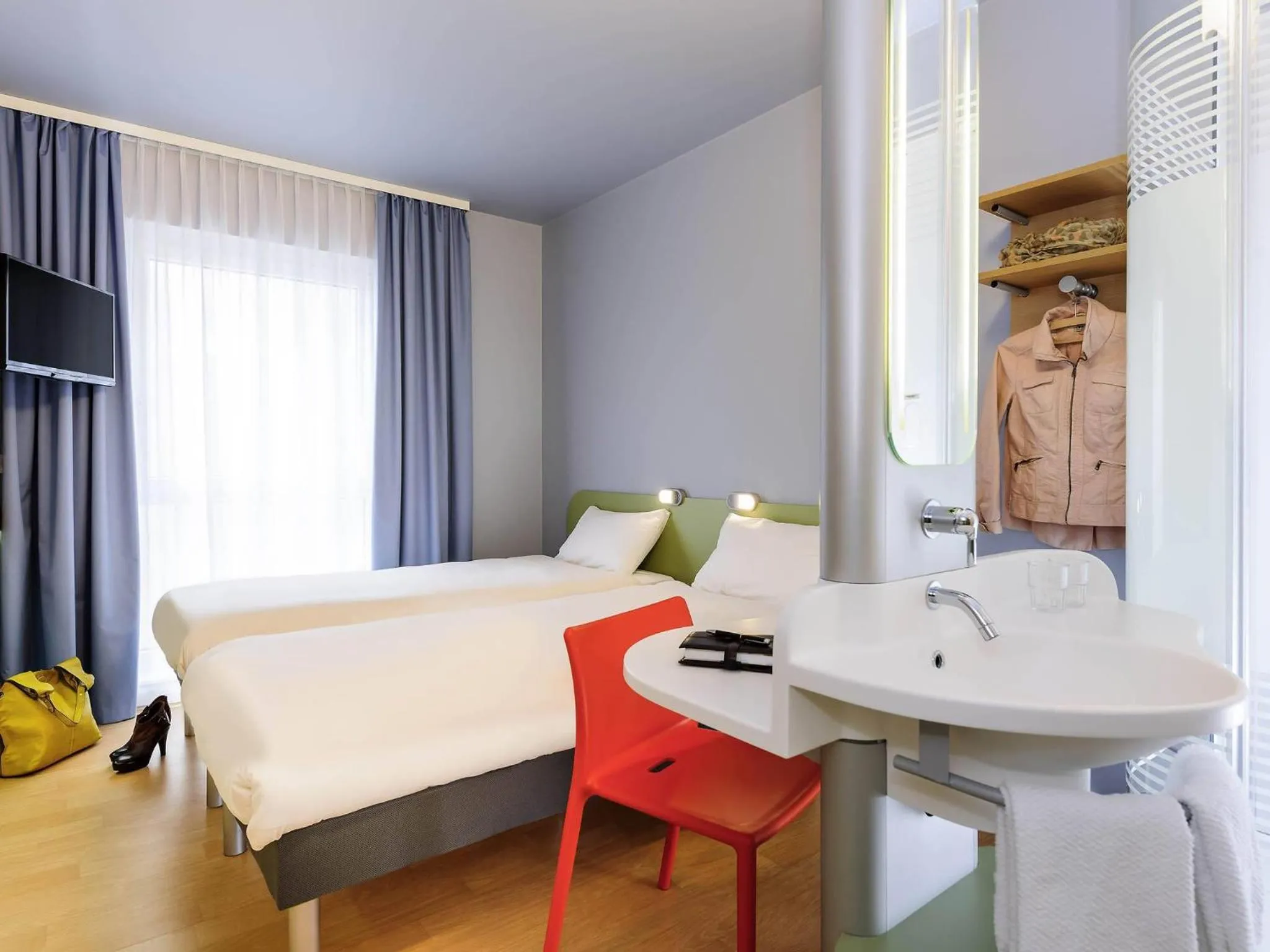 Bedroom, Bed in Ibis Budget Bamberg