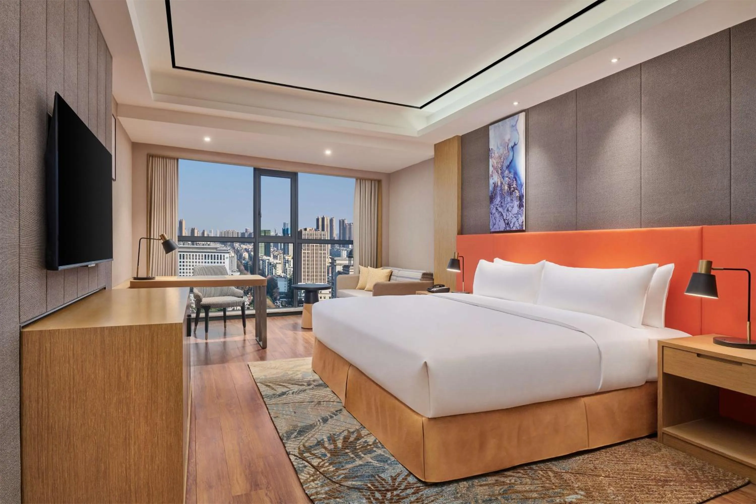 Photo of the whole room, Bed in Mercure Wuhan Changqing Park