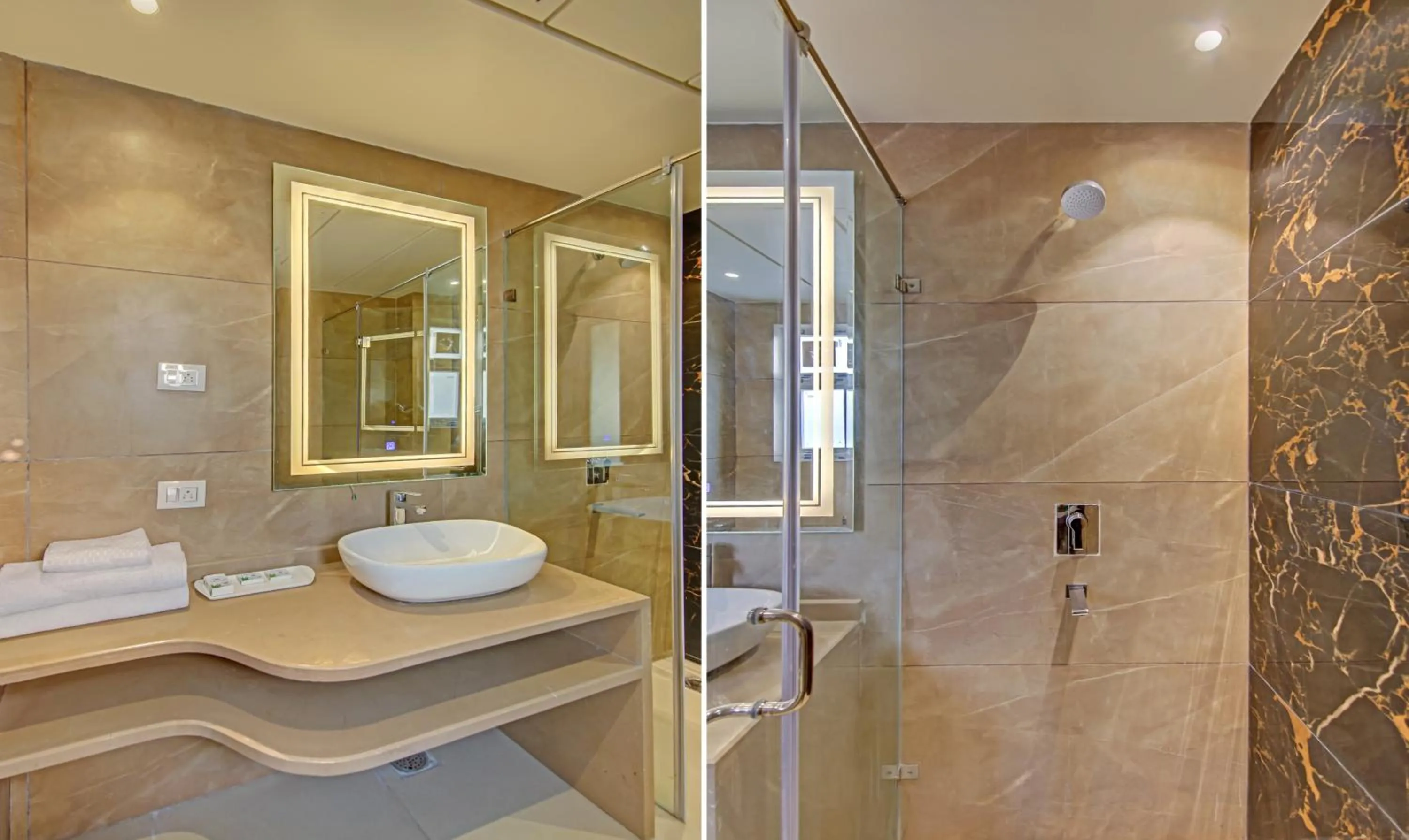 Bathroom in Treebo Premium Relax Inn Patel Nagar