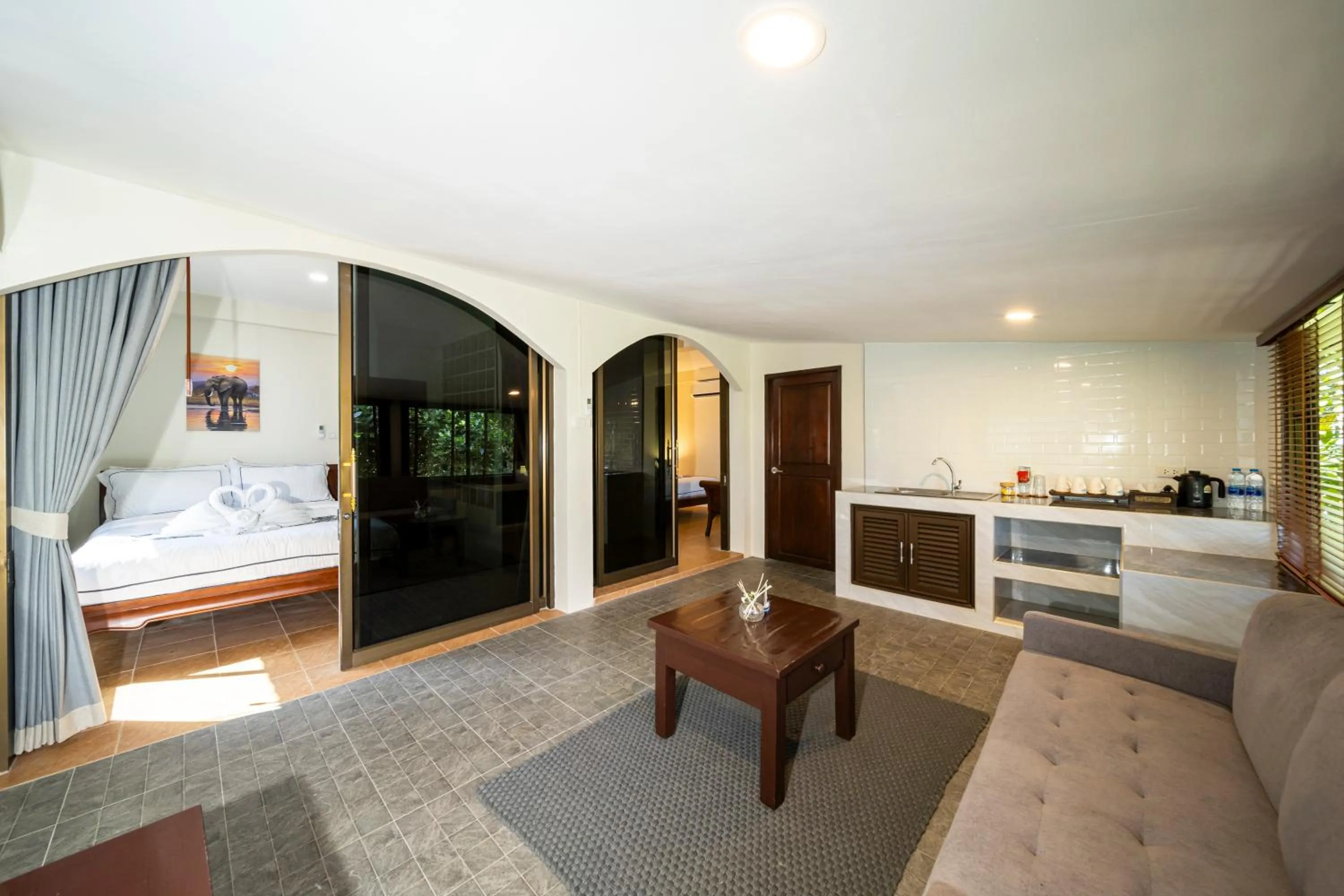 Two-Bedroom Deluxe Apartment with Garden View in Chaweng Bay View Resort by Smith & Appy