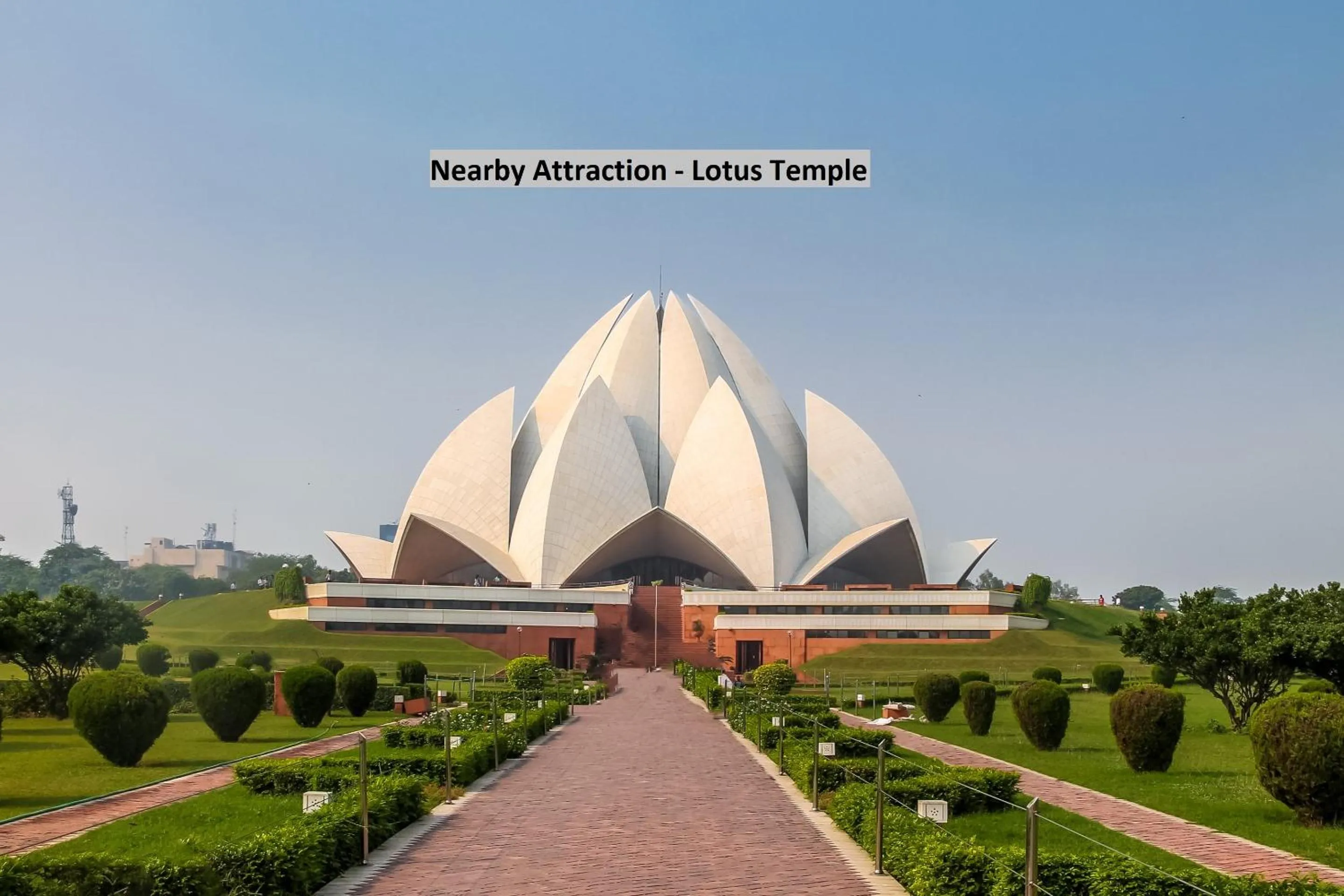 Nearby landmark in Super Hotel O Kalkaji Residency Bnb Near Lotus Temple