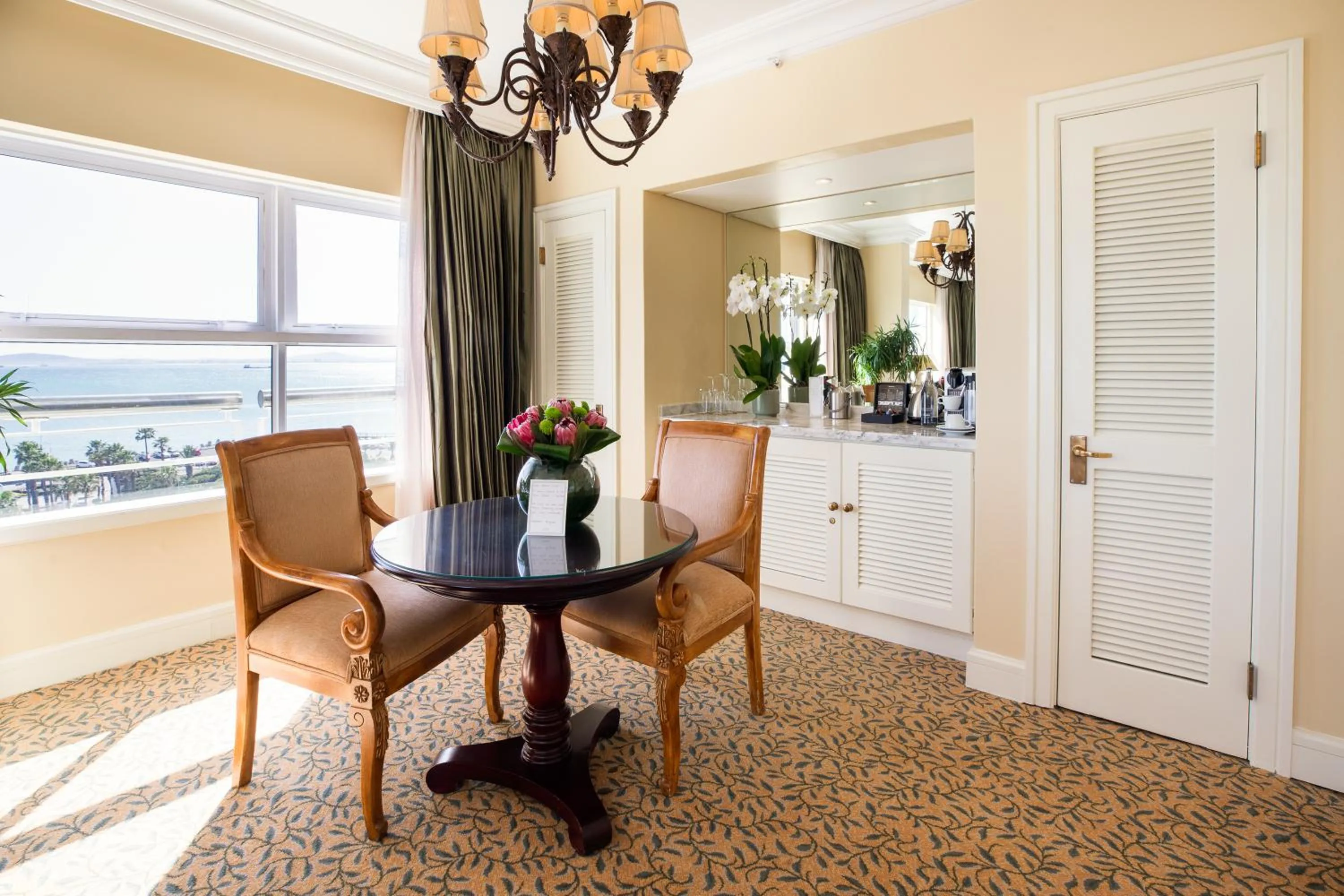 Seating area in The Table Bay Hotel