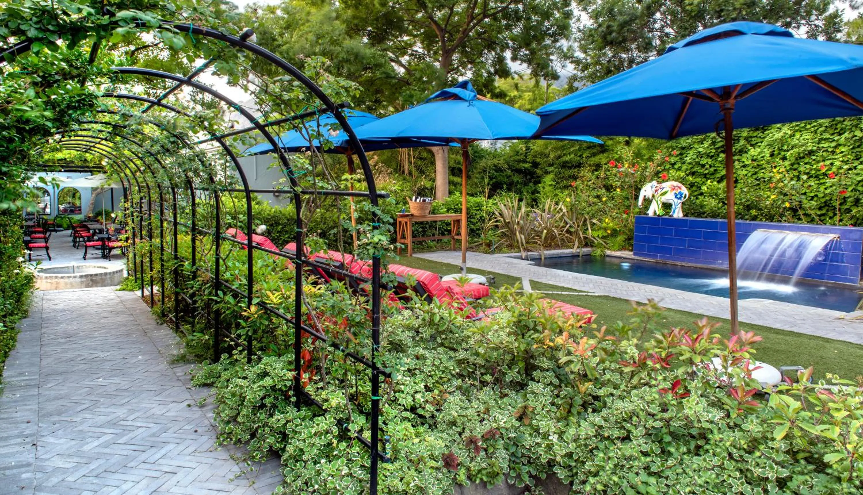 Garden in La Fontaine Boutique Hotel by The Oyster Collection