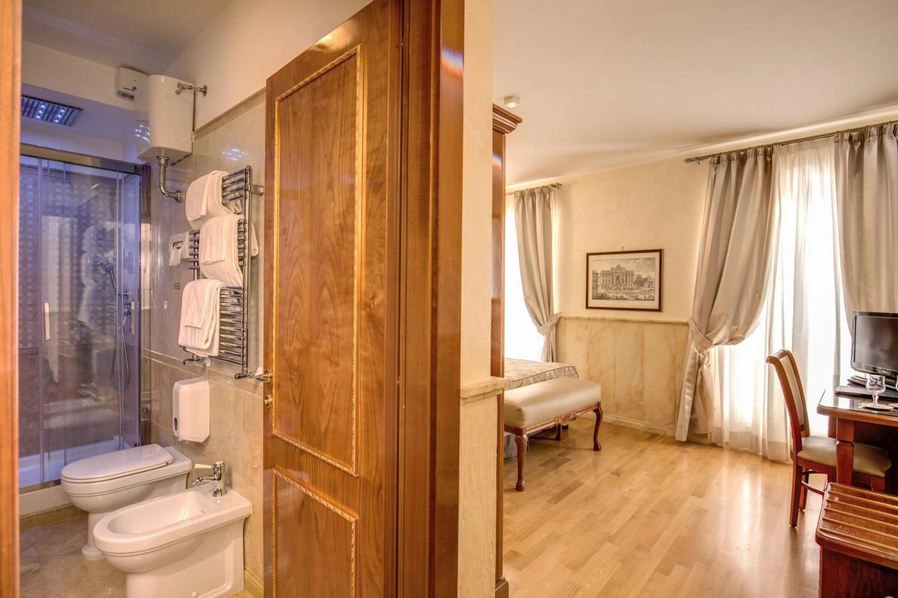 Bedroom in Pantheon Rooms