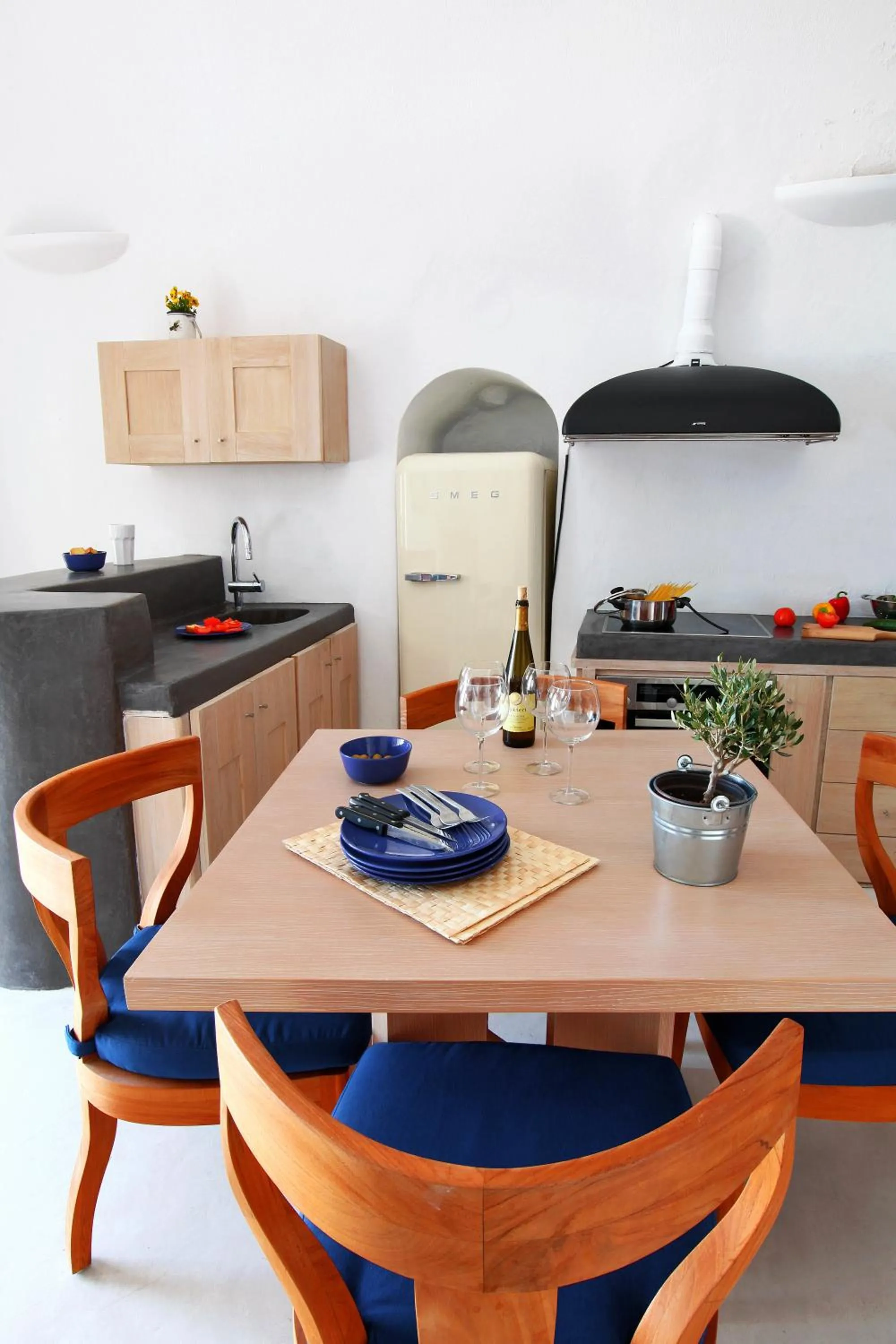 Dining area in Menias Cave House