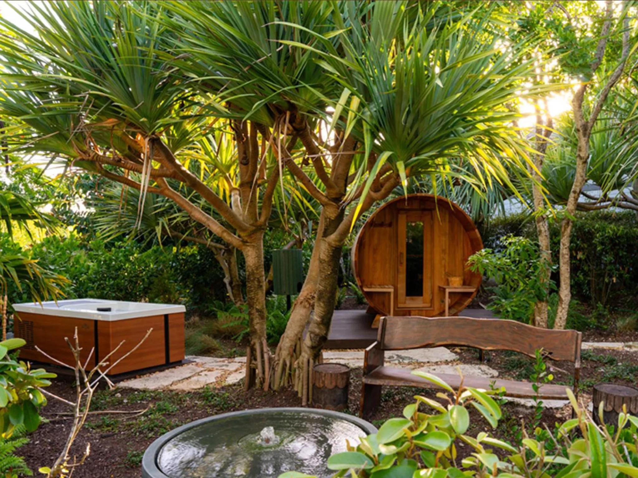 Garden in The Island House