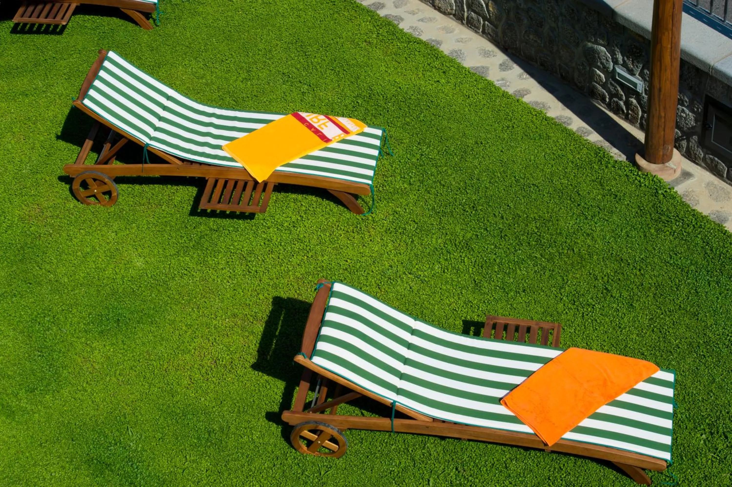 Garden view in La Mela Blu