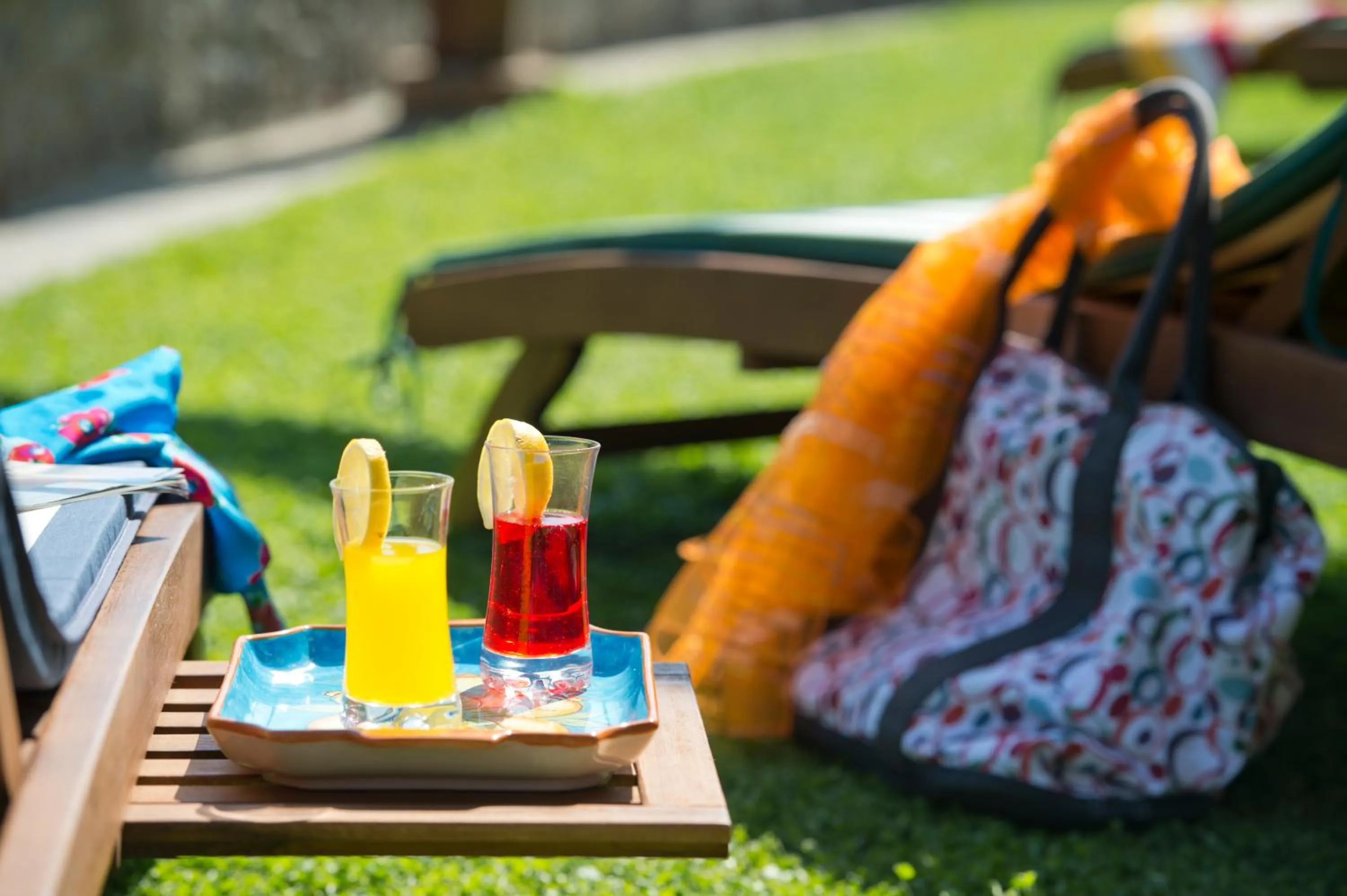 Garden view in La Mela Blu