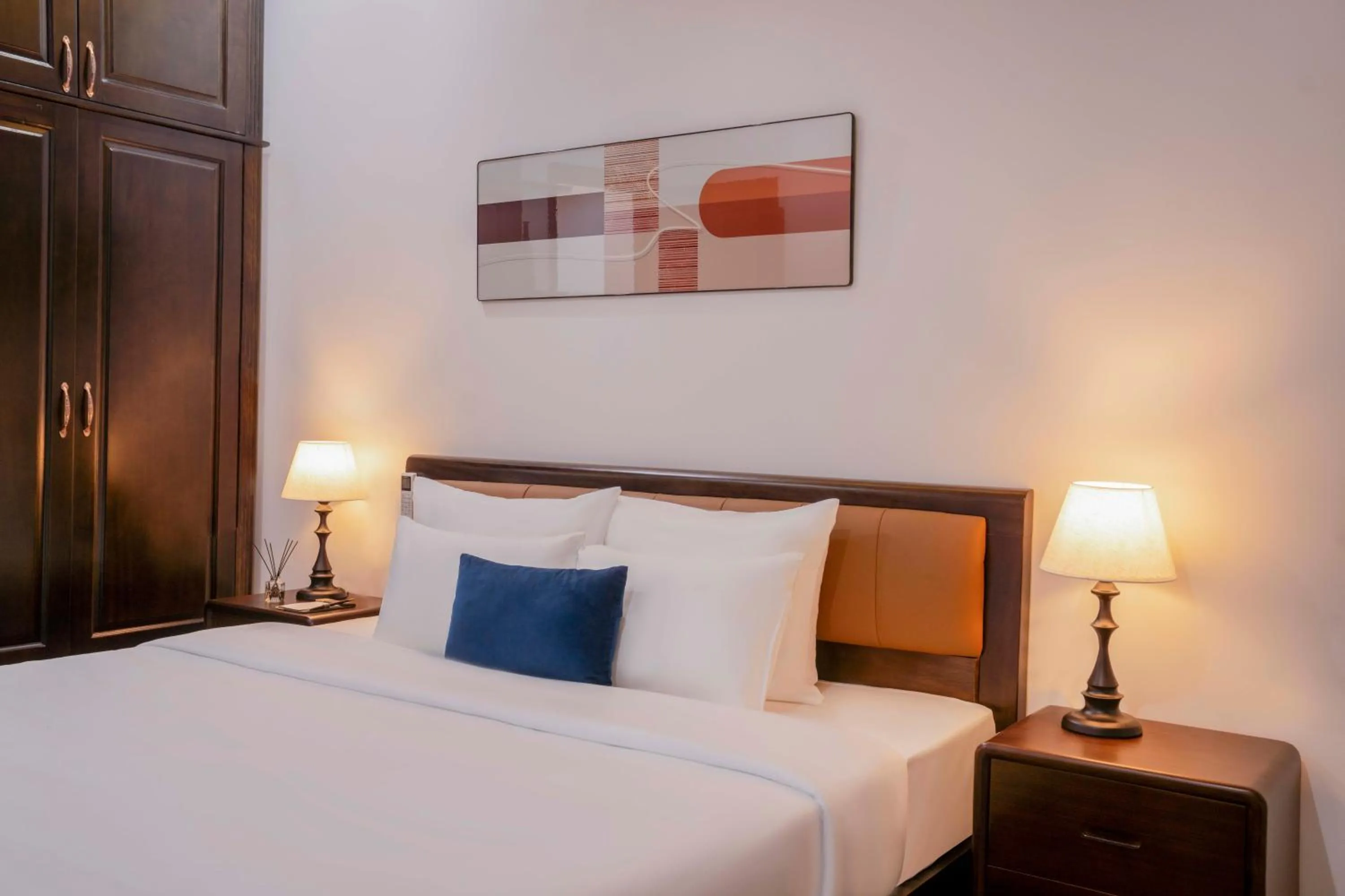 Bed in Hai An Hotel Suites Ha Noi