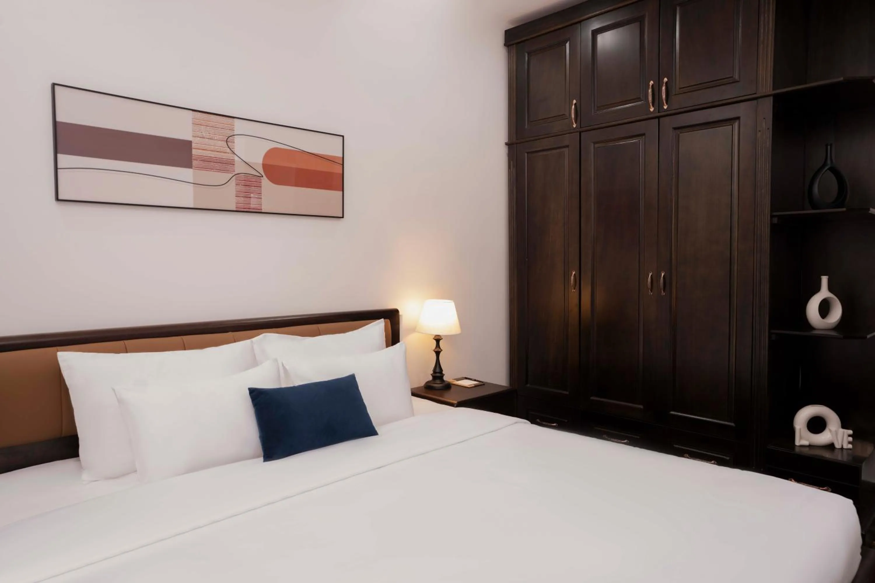 Bed in Hai An Hotel Suites Ha Noi