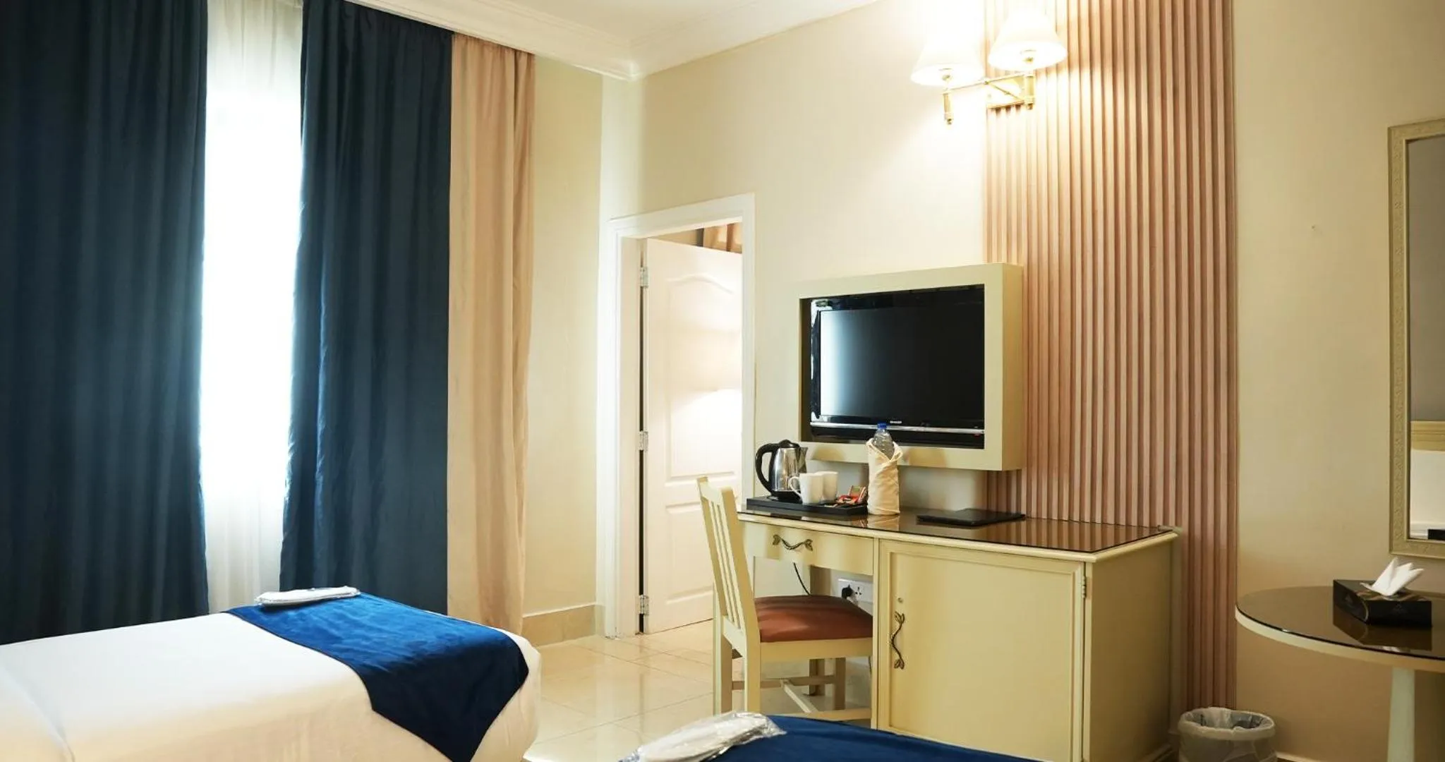 Bed in Amman West Luxury Hotel By Azar