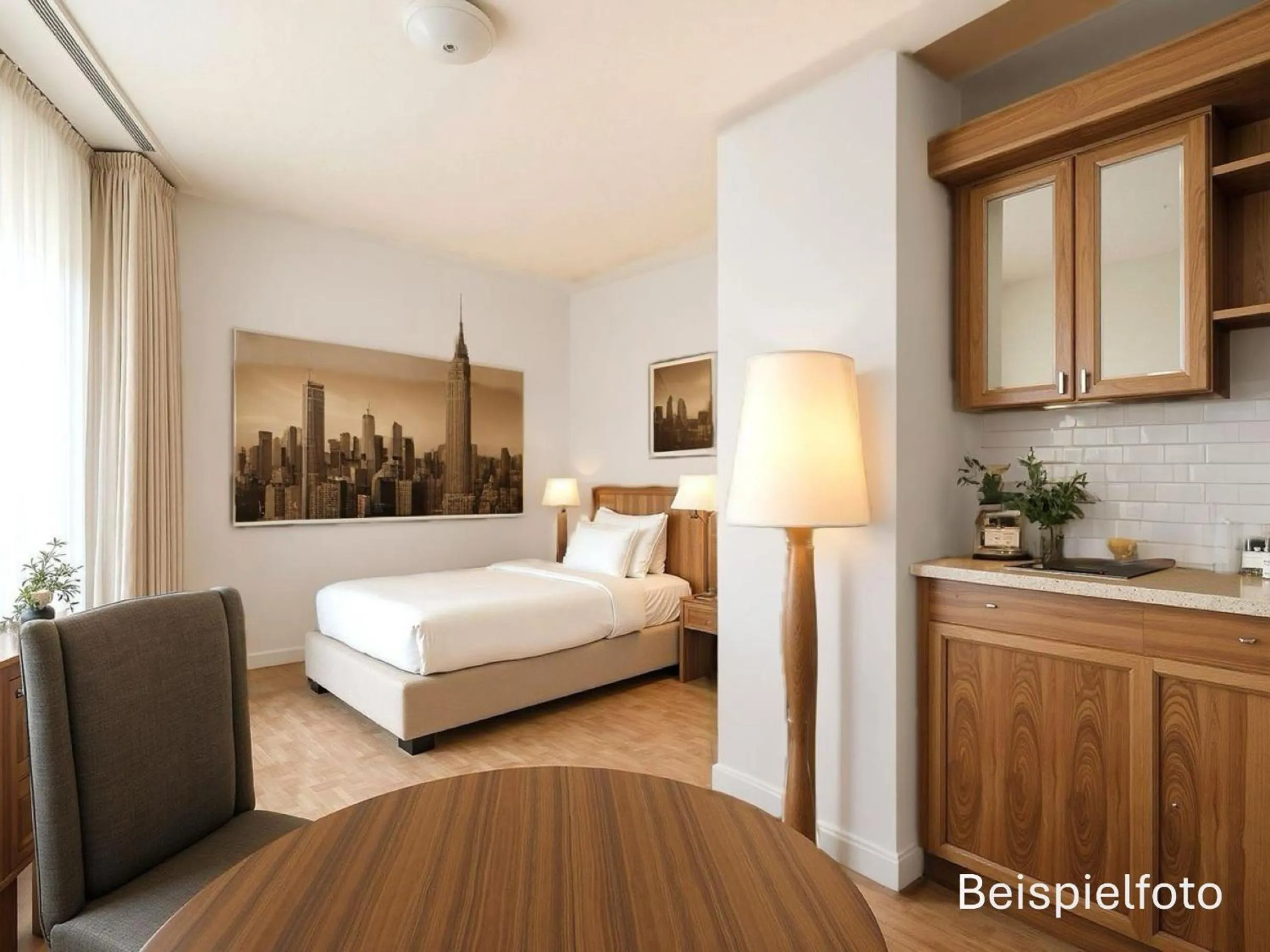 Photo of the whole room, Bed in Main Plaza Suite Tower