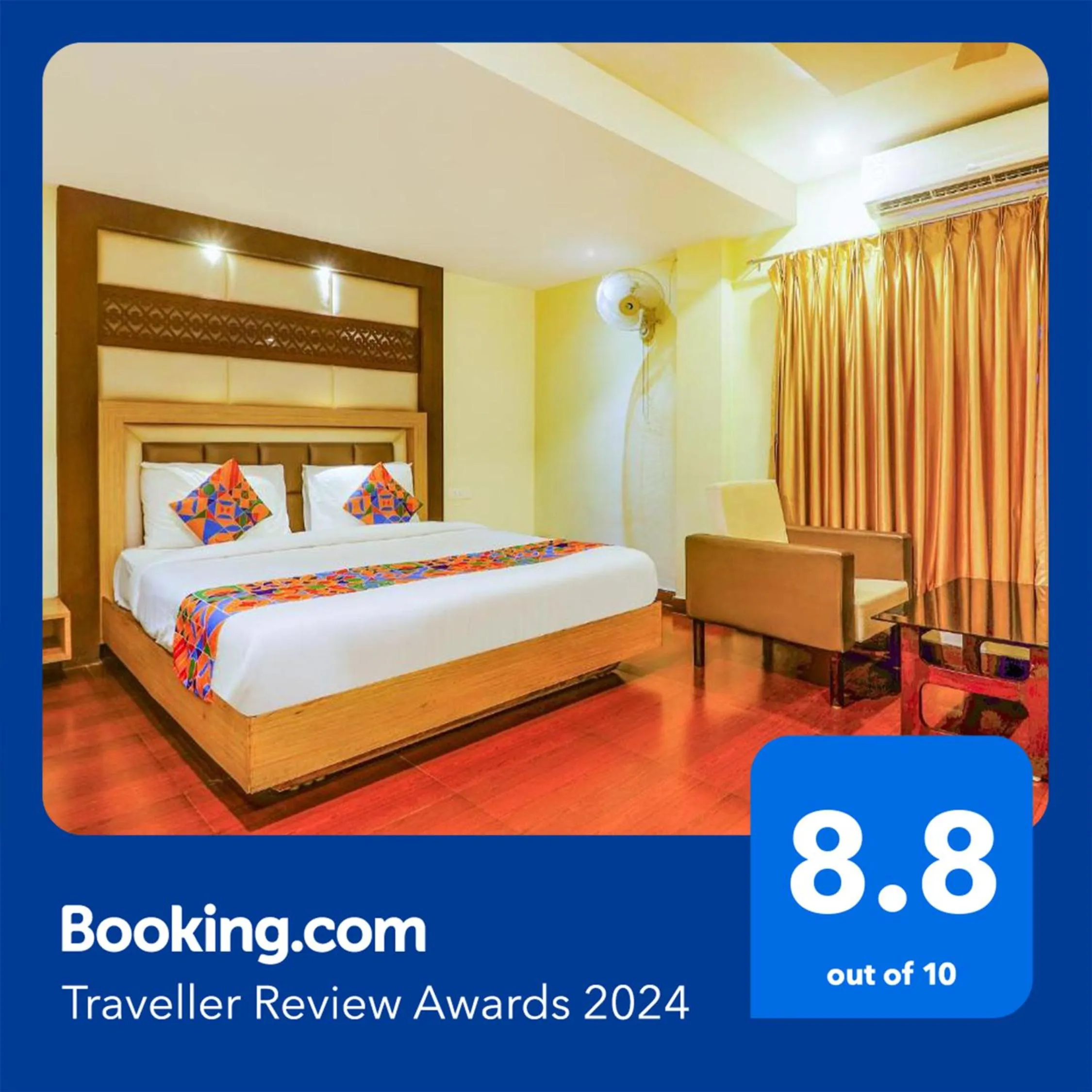 Bed in FabHotel Keerthi's Anupama - Nr Indira Gandhi Stadium