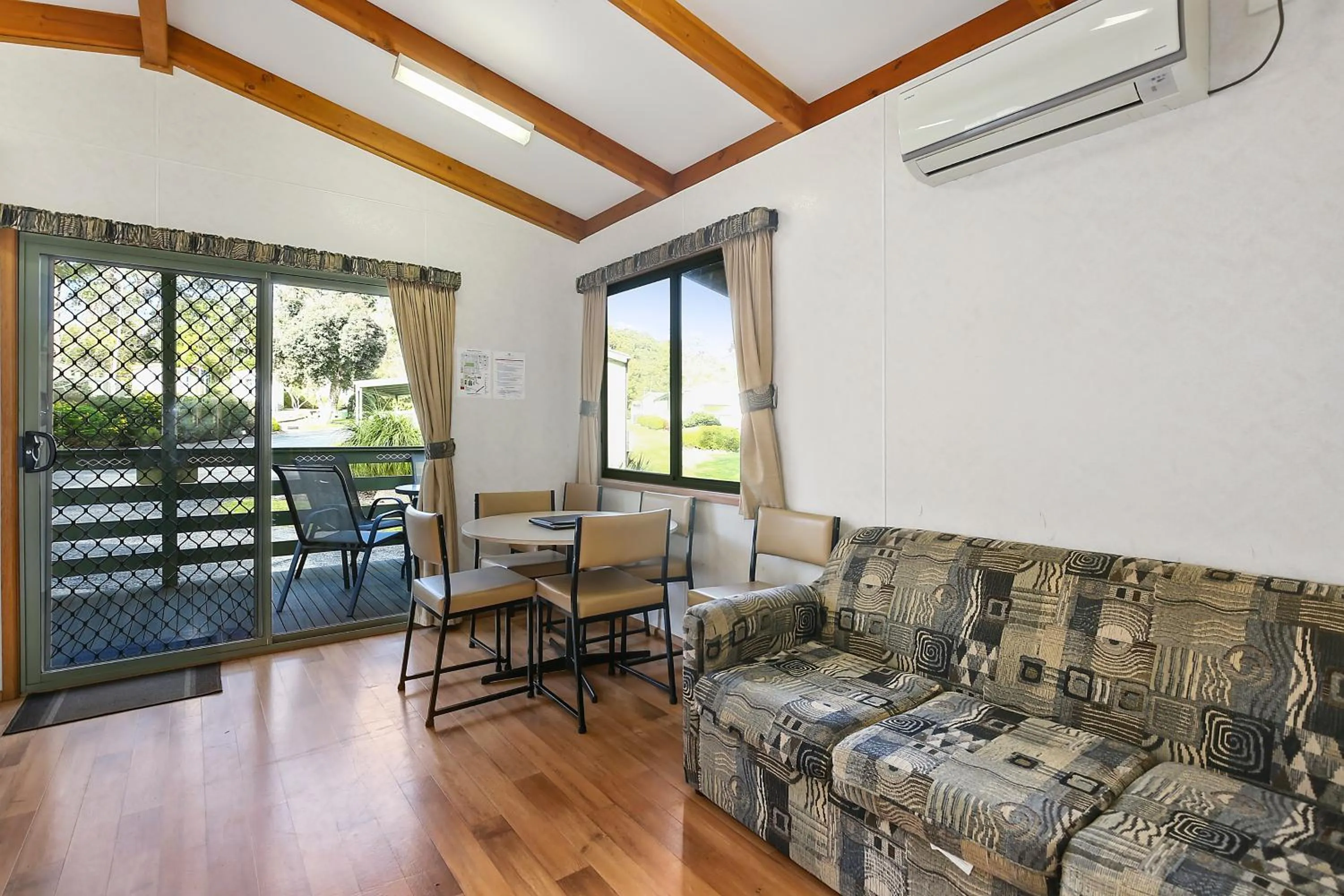 Living room in Enclave at Healesville Holiday Park