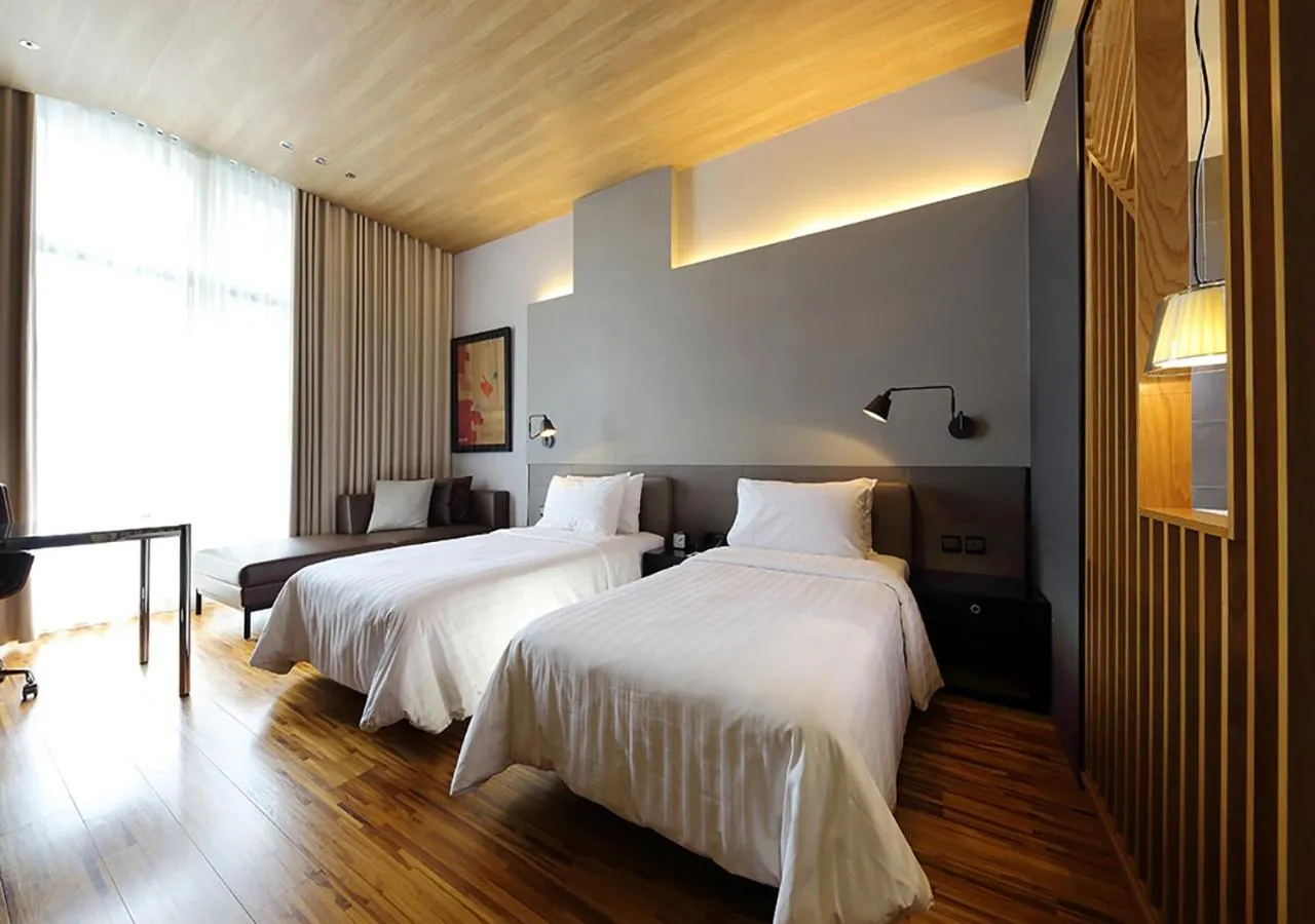 Bed in Midori Clark Hotel and Casino