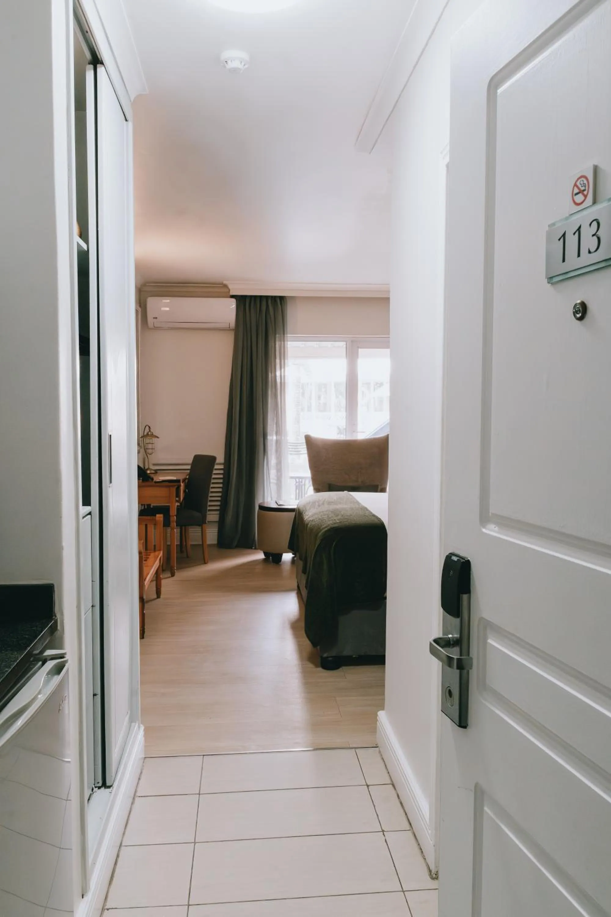 Bed in The Riverside Hotel