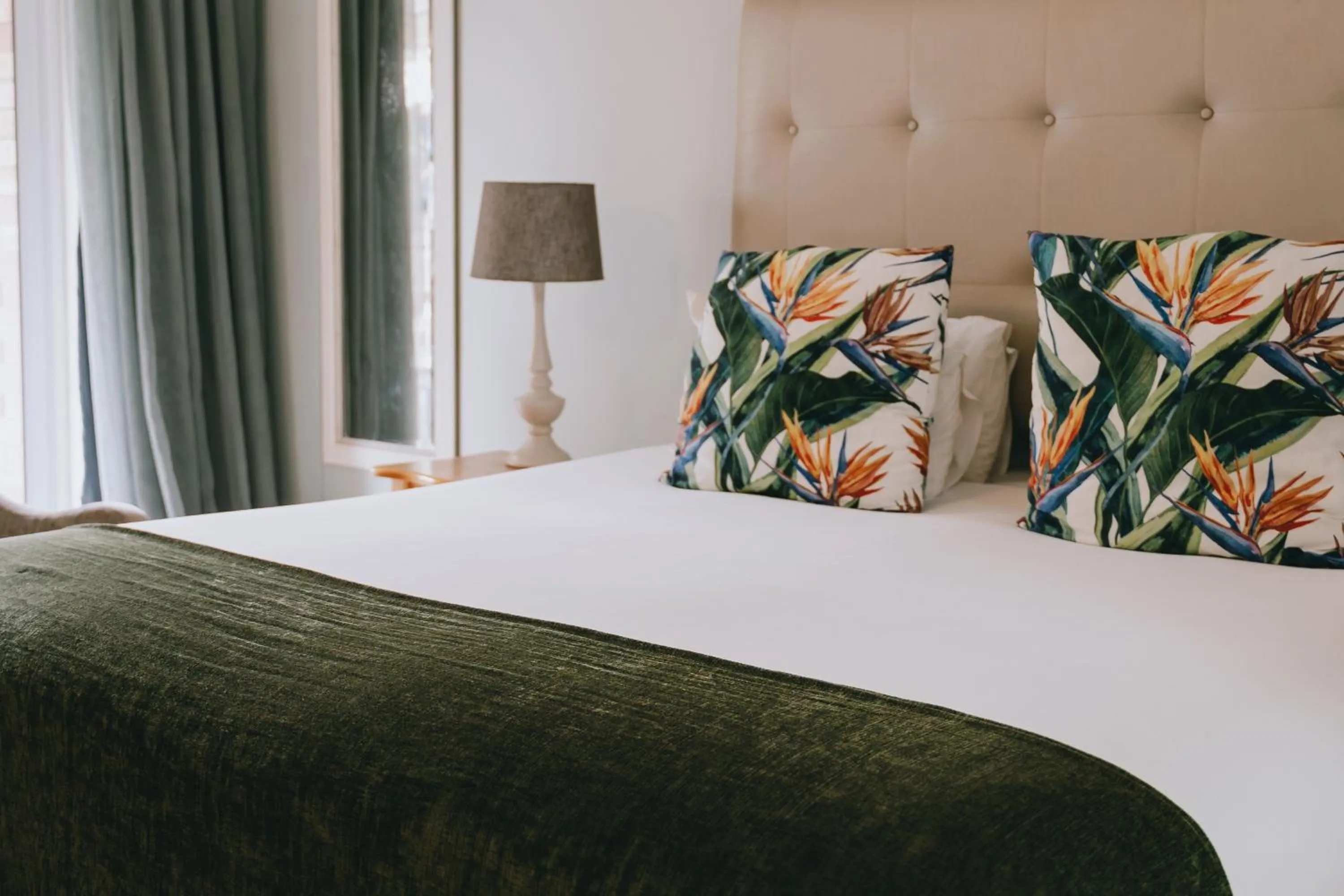 Bed in The Riverside Hotel