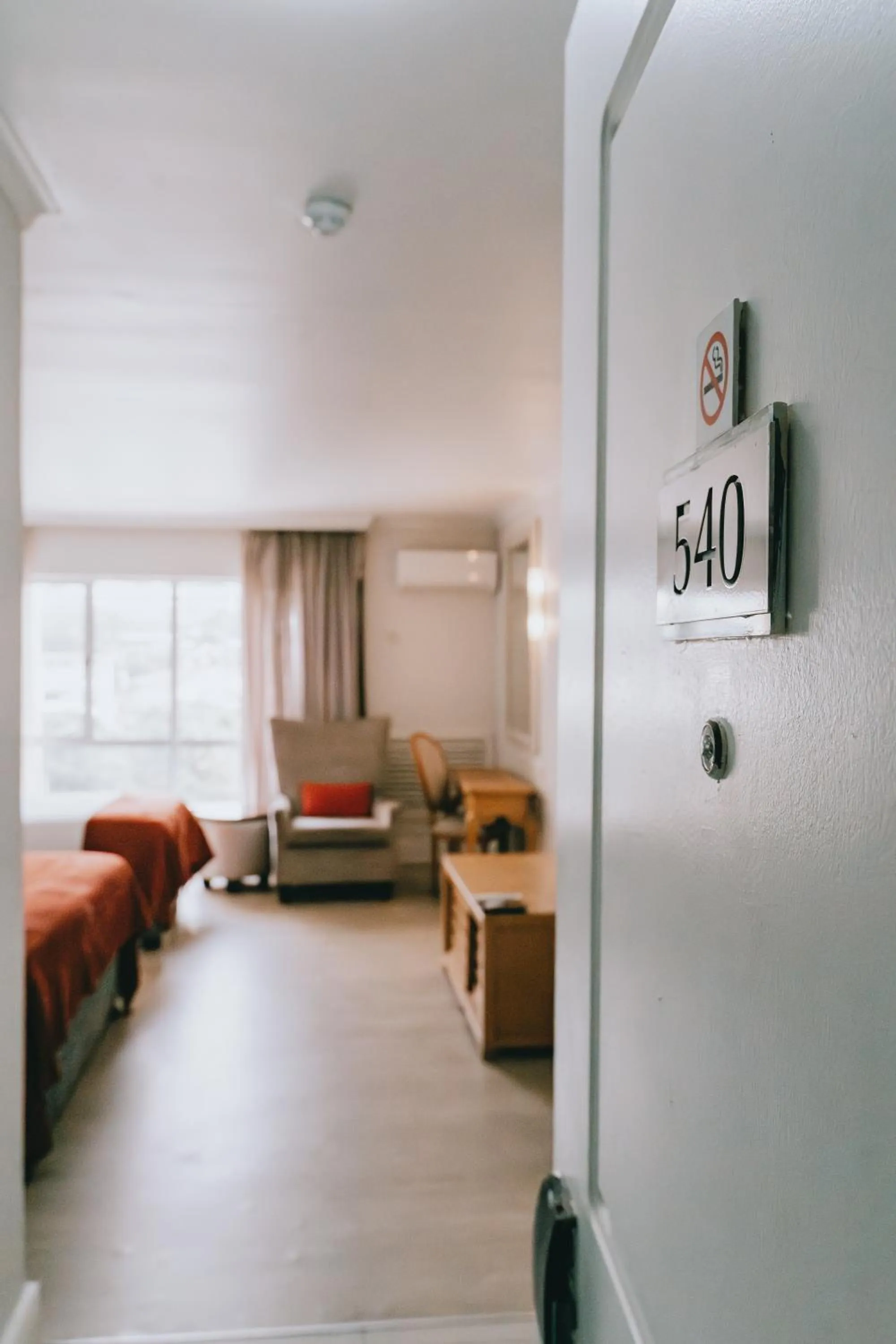 Bed in The Riverside Hotel