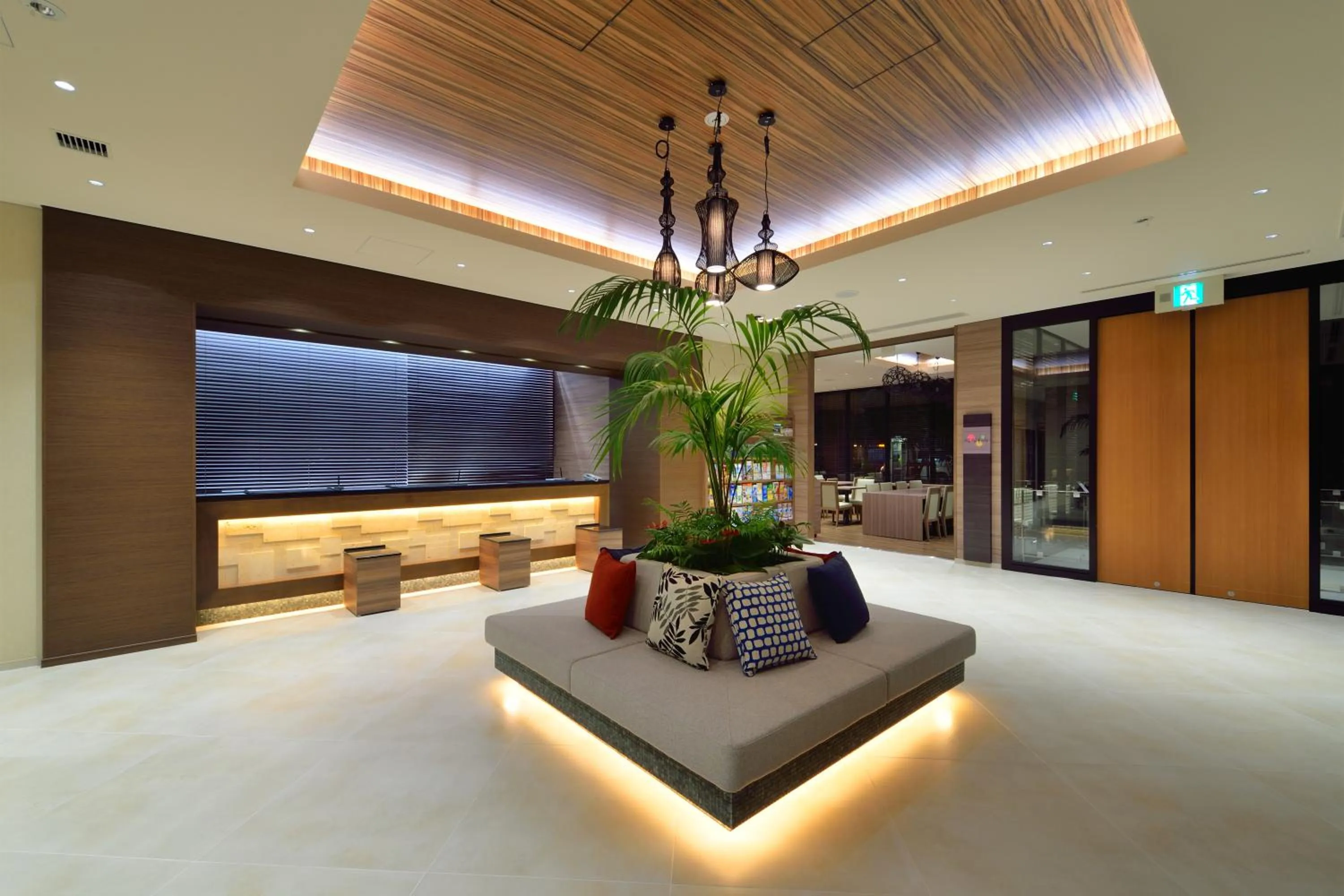 Lobby or reception in Almont Hotel Naha Kenchomae