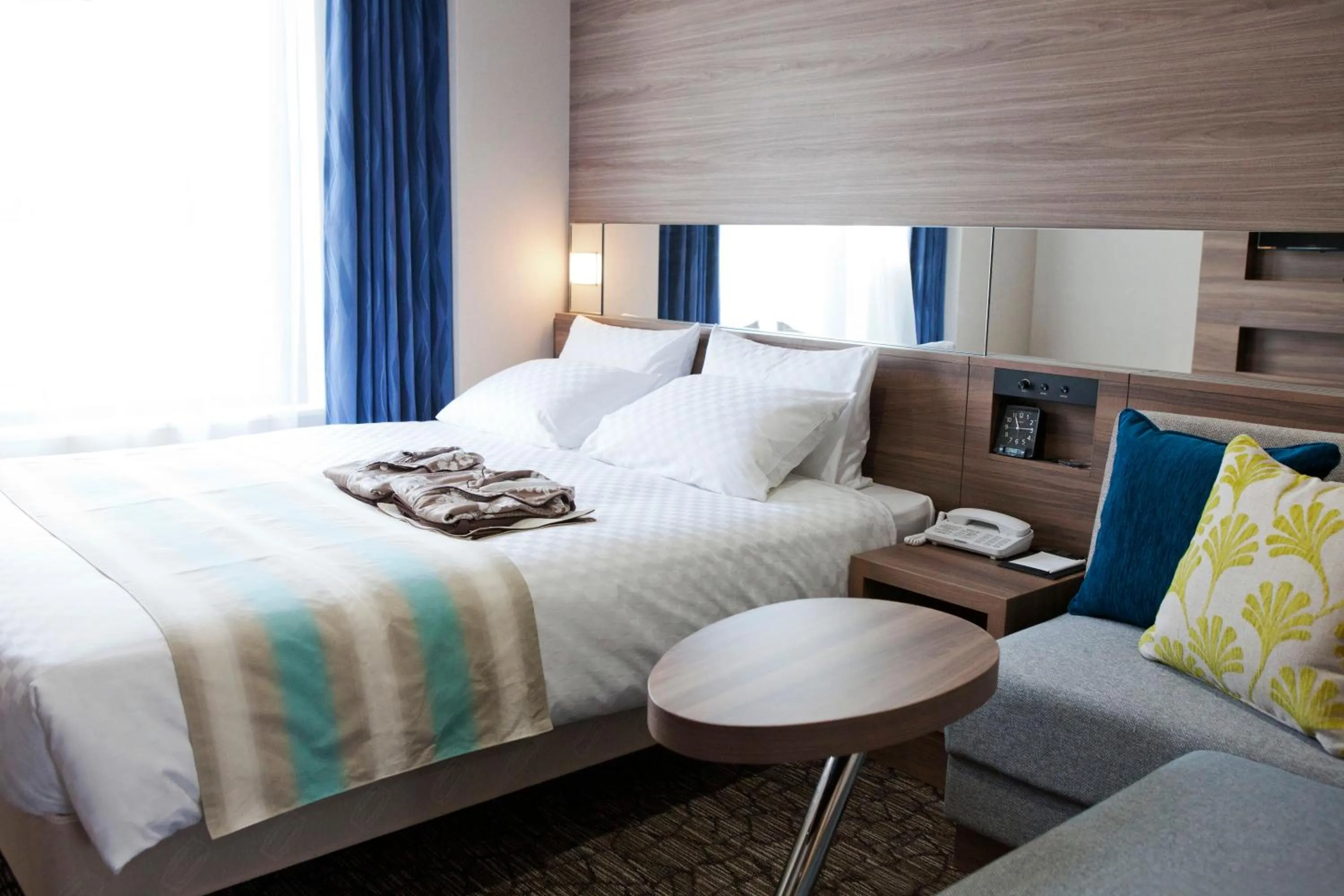 Decorative detail, Bed in Almont Hotel Naha Kenchomae